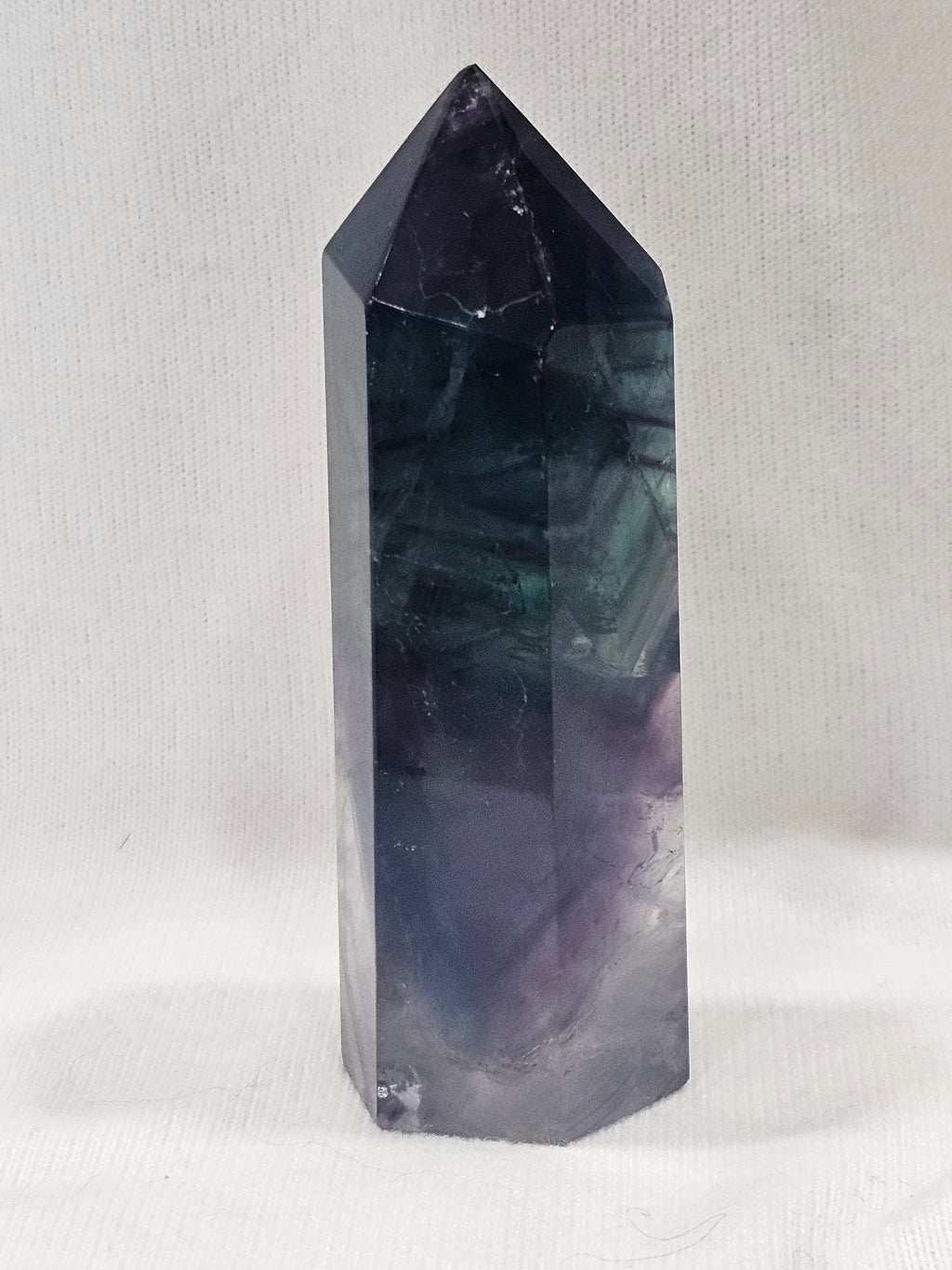 Rainbow Fluorite Crystal Tower