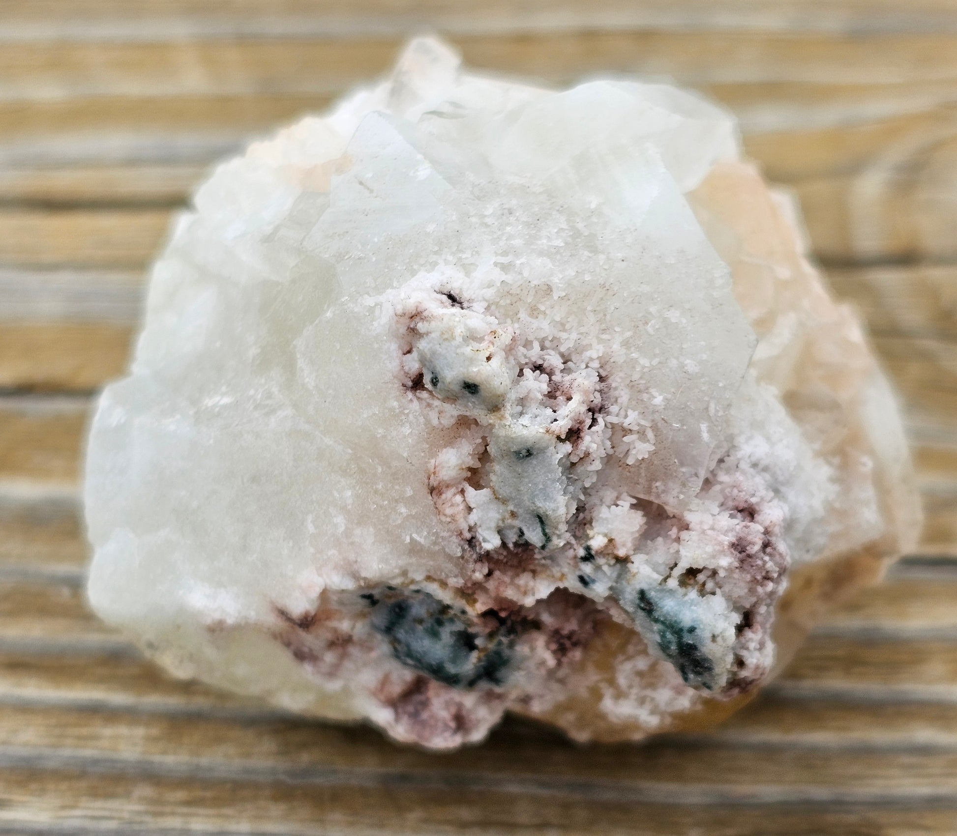 Apophyllite with Stillbite Raw Crystal Cluster
