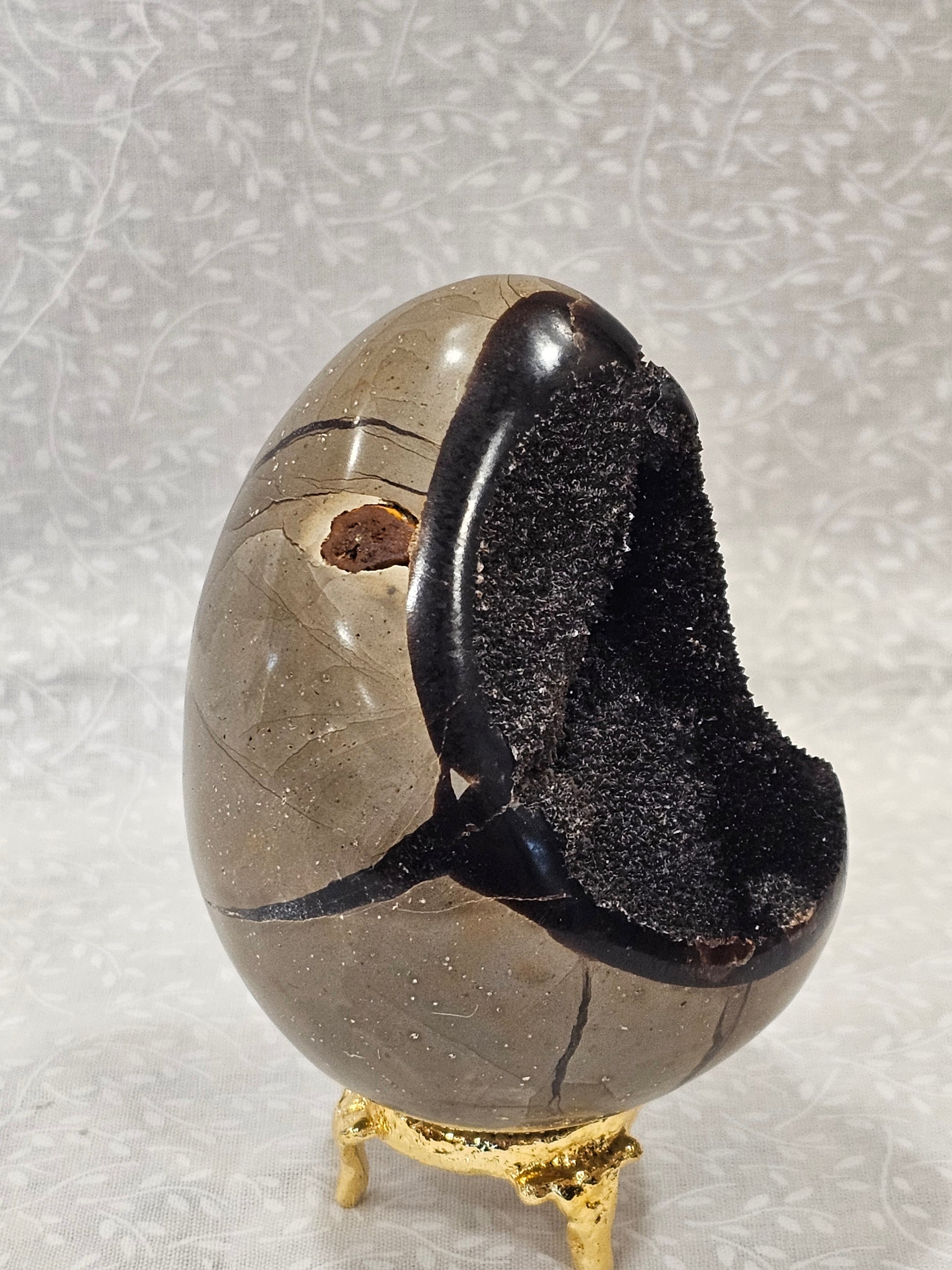 Septarian Crystal Dragon Egg