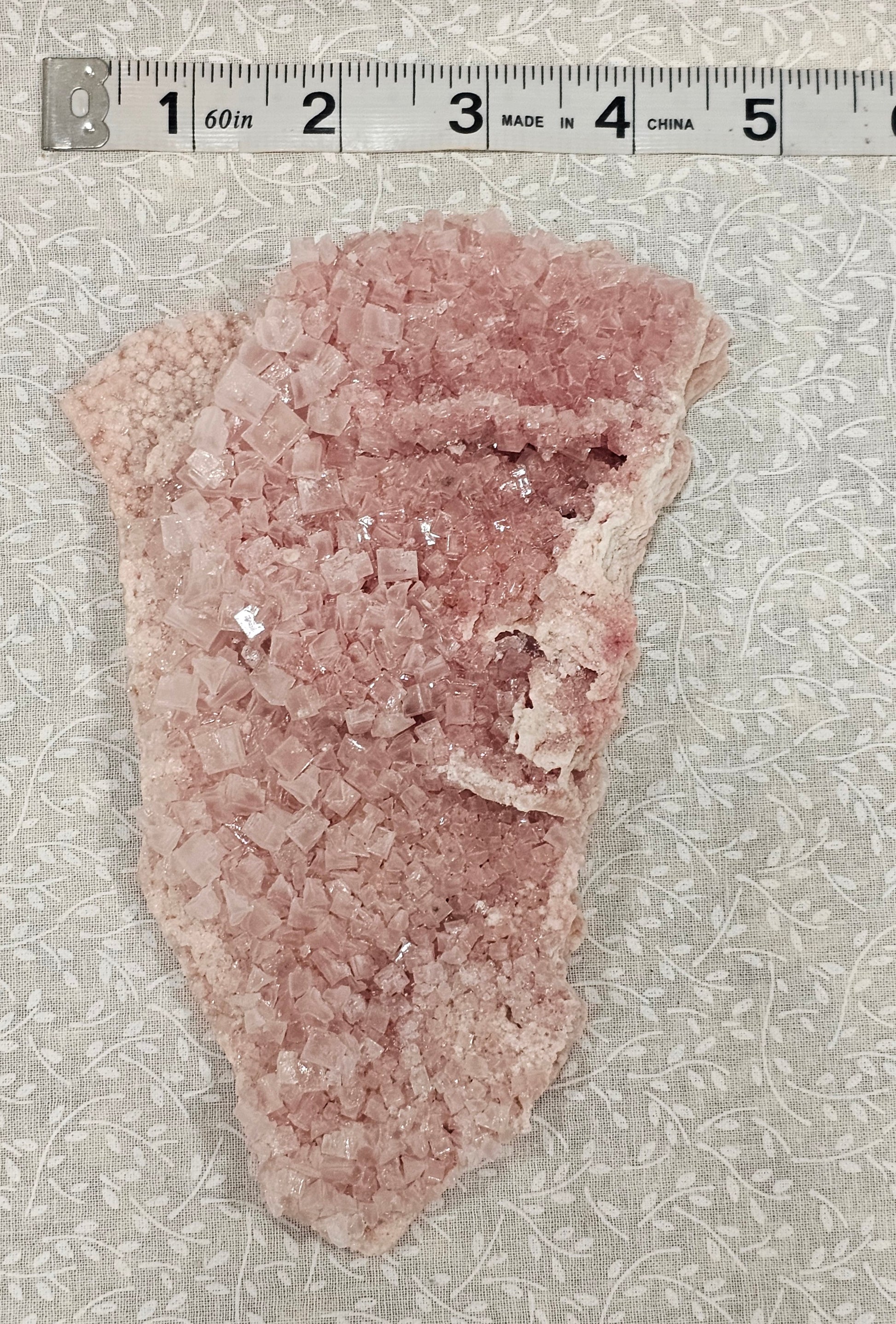 Pink Halite Raw Crystal Cluster