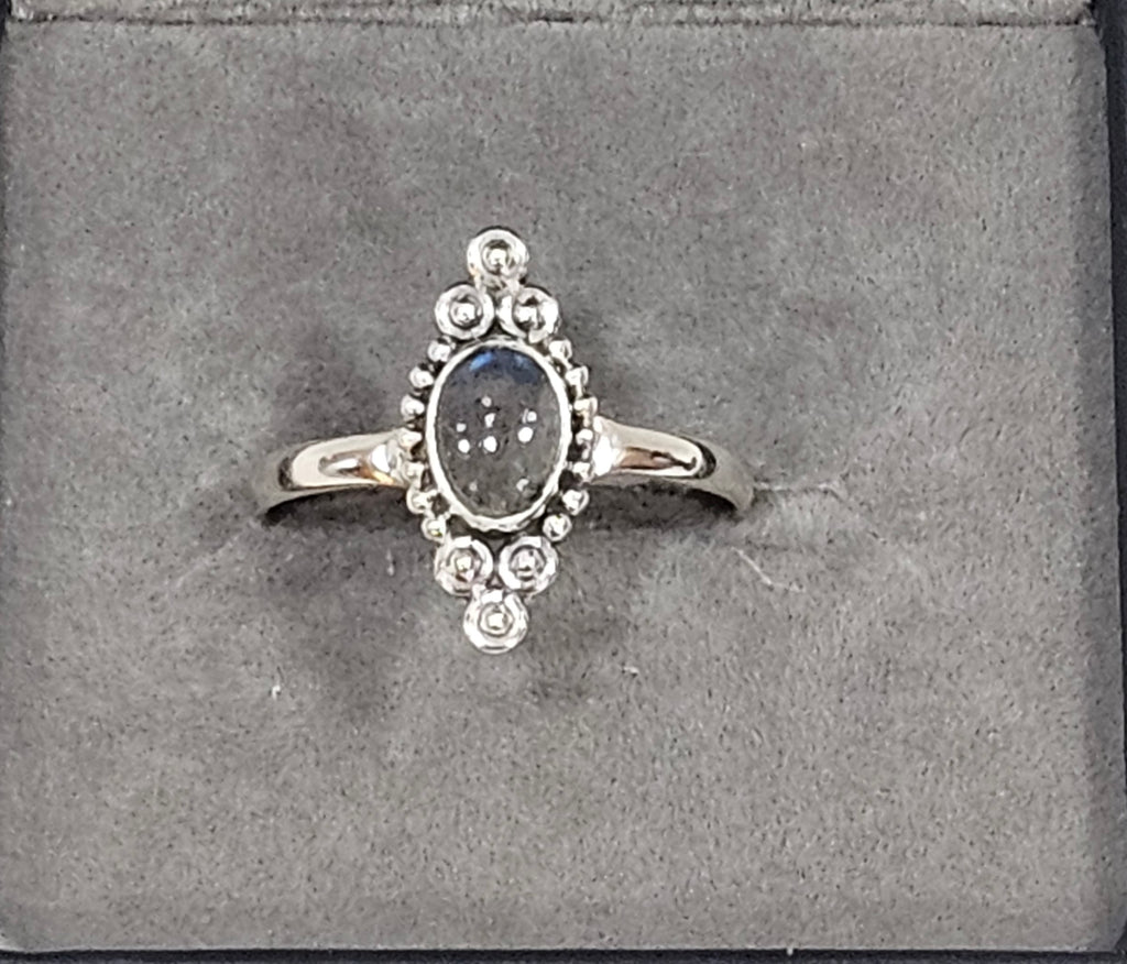 Sterling Silver Labradorite Gemstone Ring 9