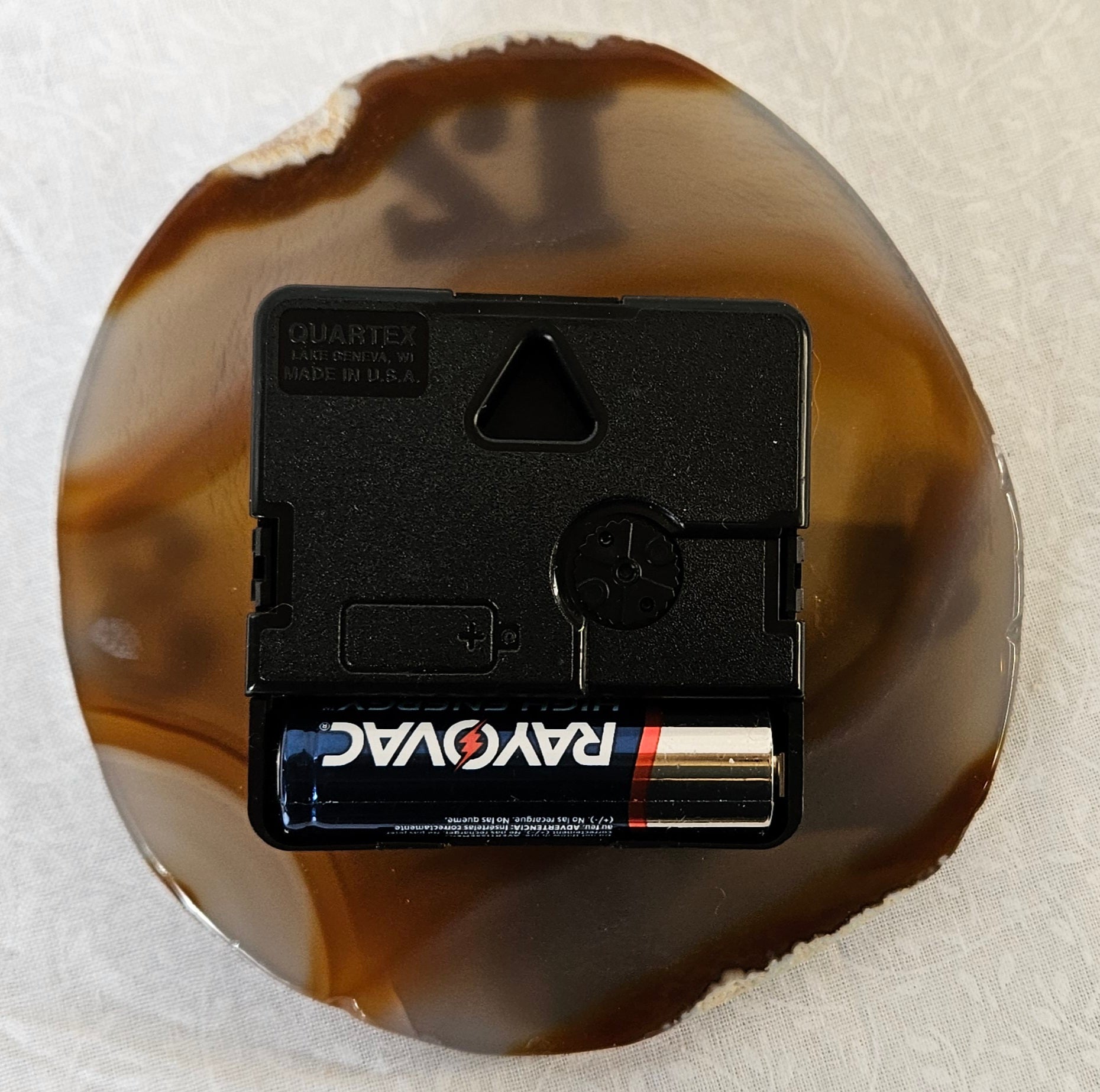 Agate Crystal Clock