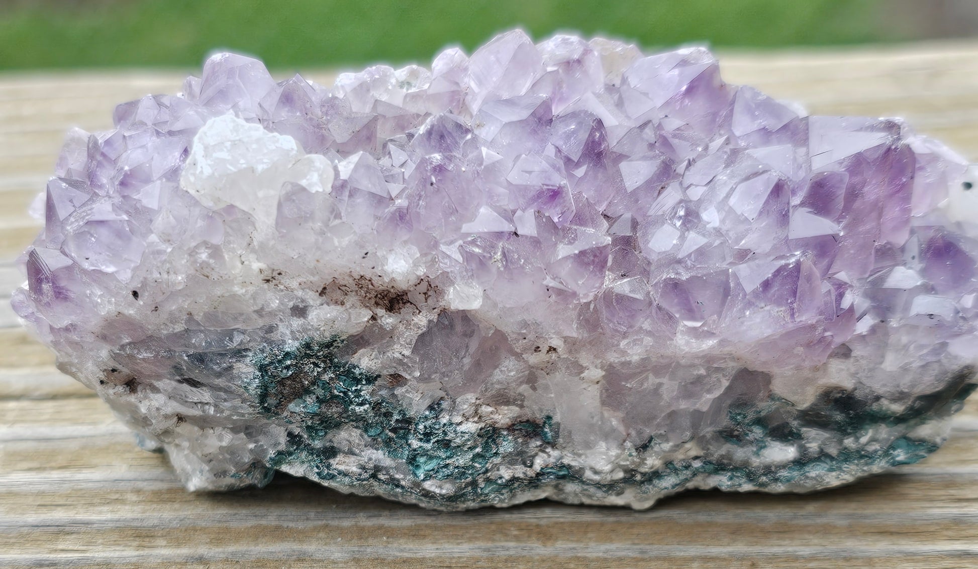 Amethyst with Quartz Raw Crystal Cluster