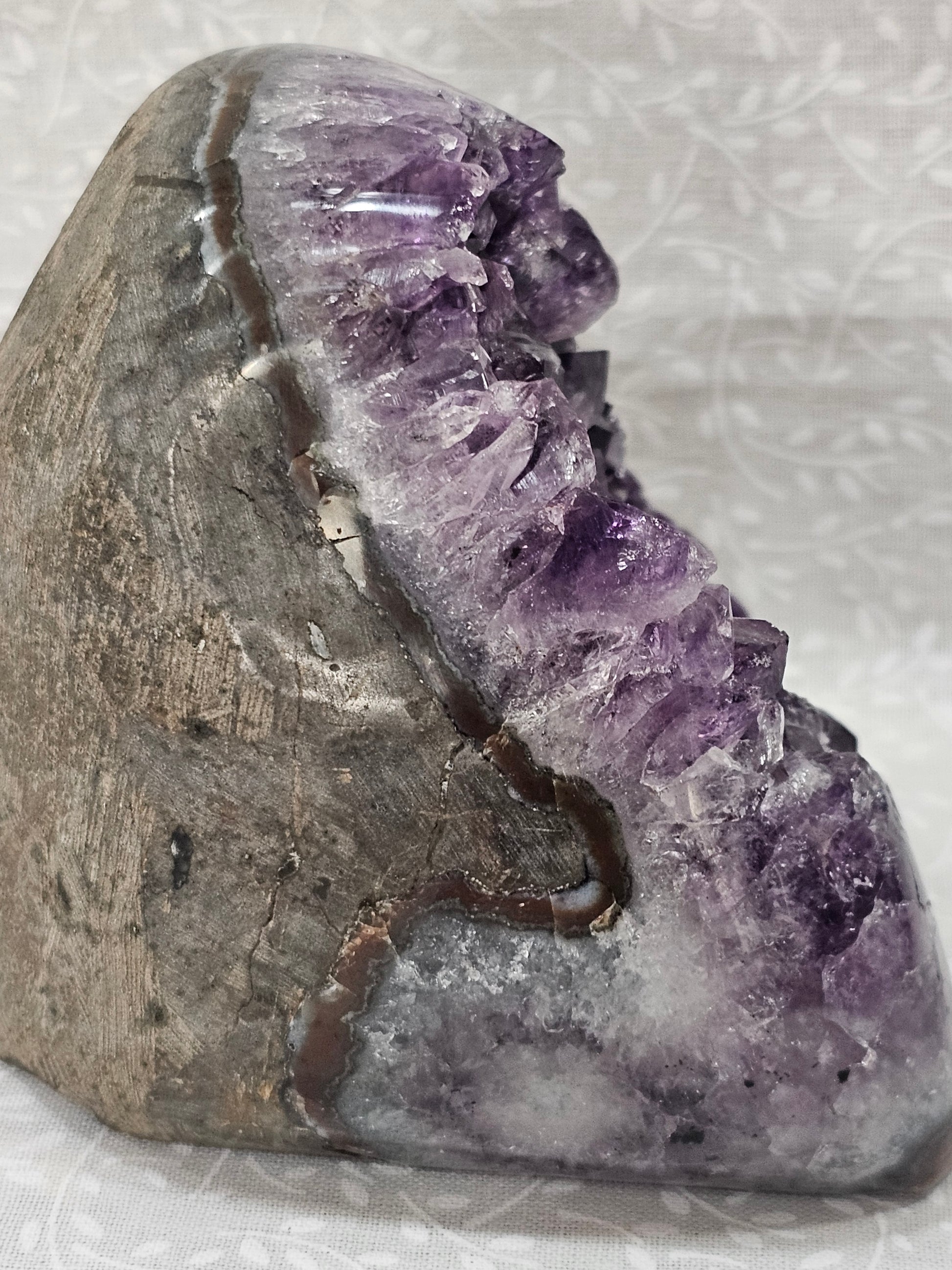 Amethyst Raw Crystal Cut Base