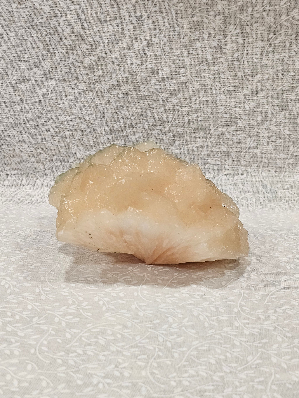 Stillbite with Green Apophyllite Raw Crystal Cluster
