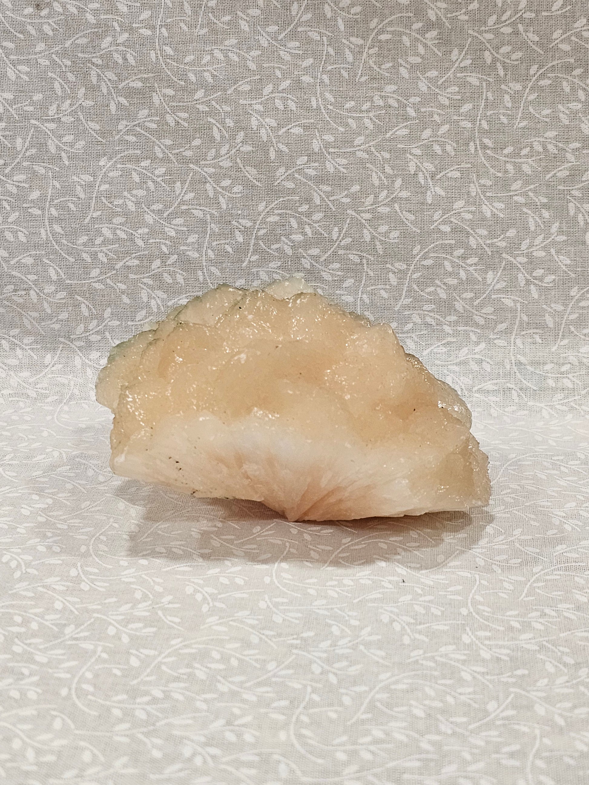 Stillbite with Green Apophyllite Raw Crystal Cluster