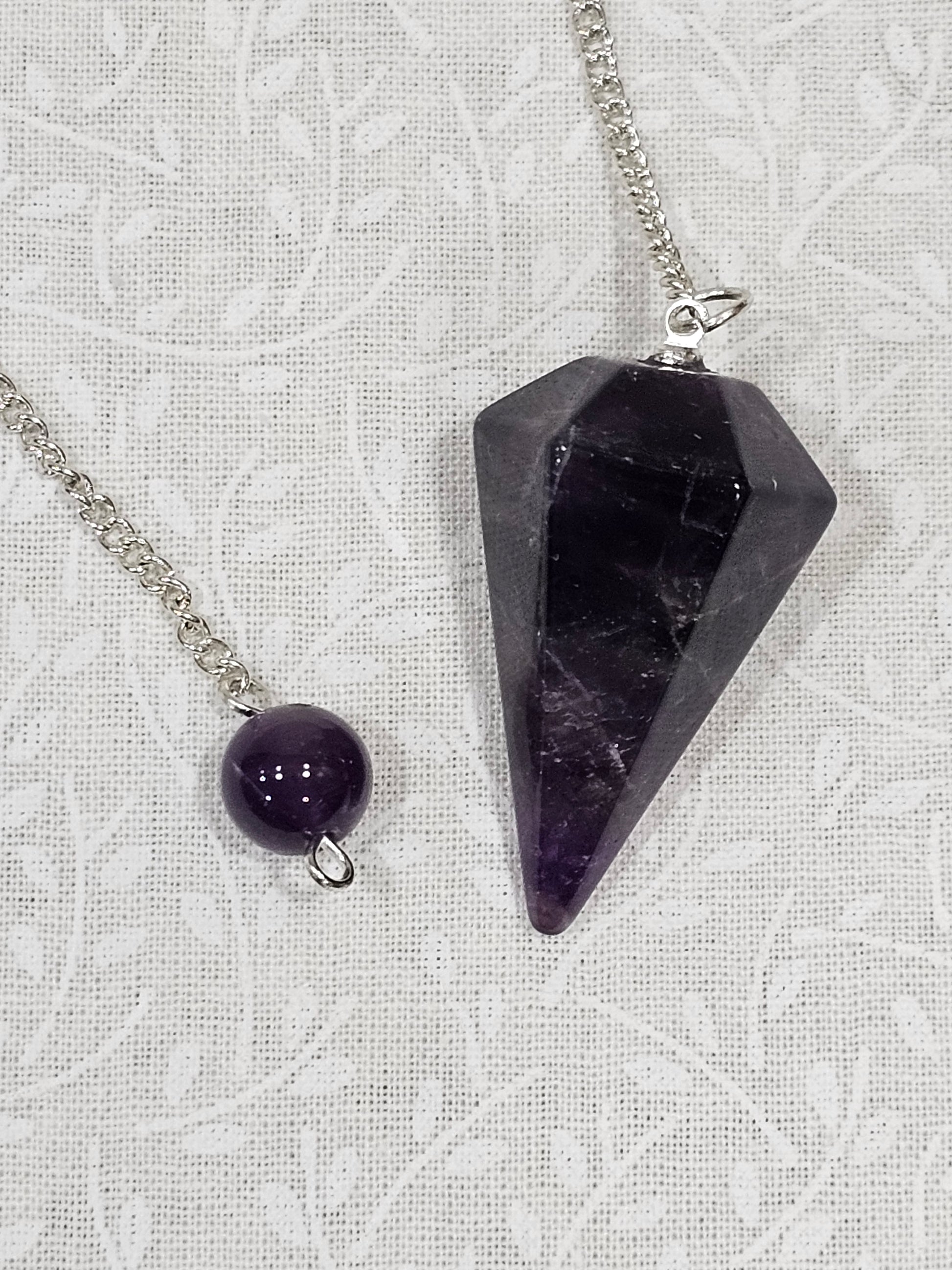 Amethyst Crystal Pendulum
