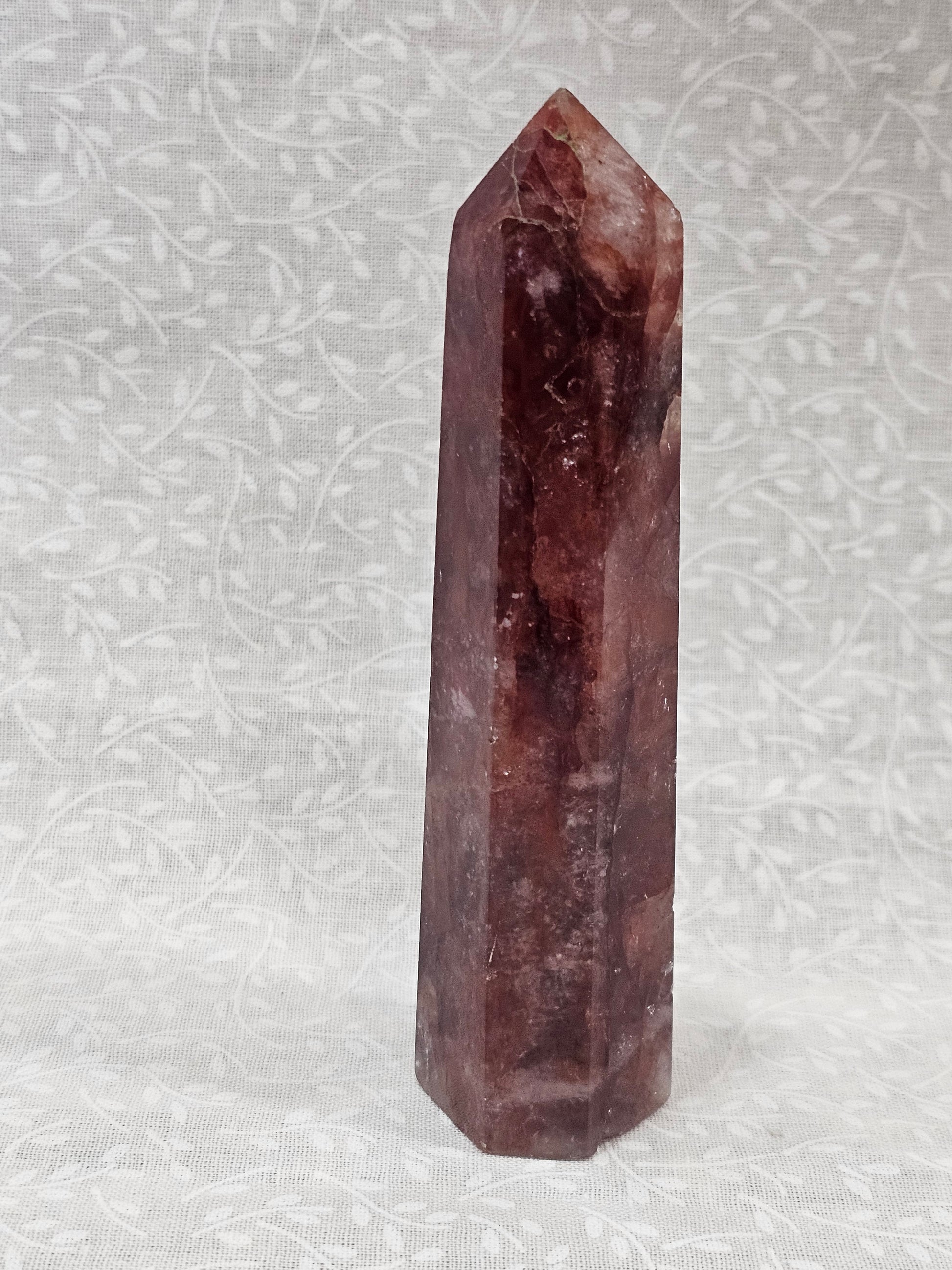 Fire Quartz Crystal Tower