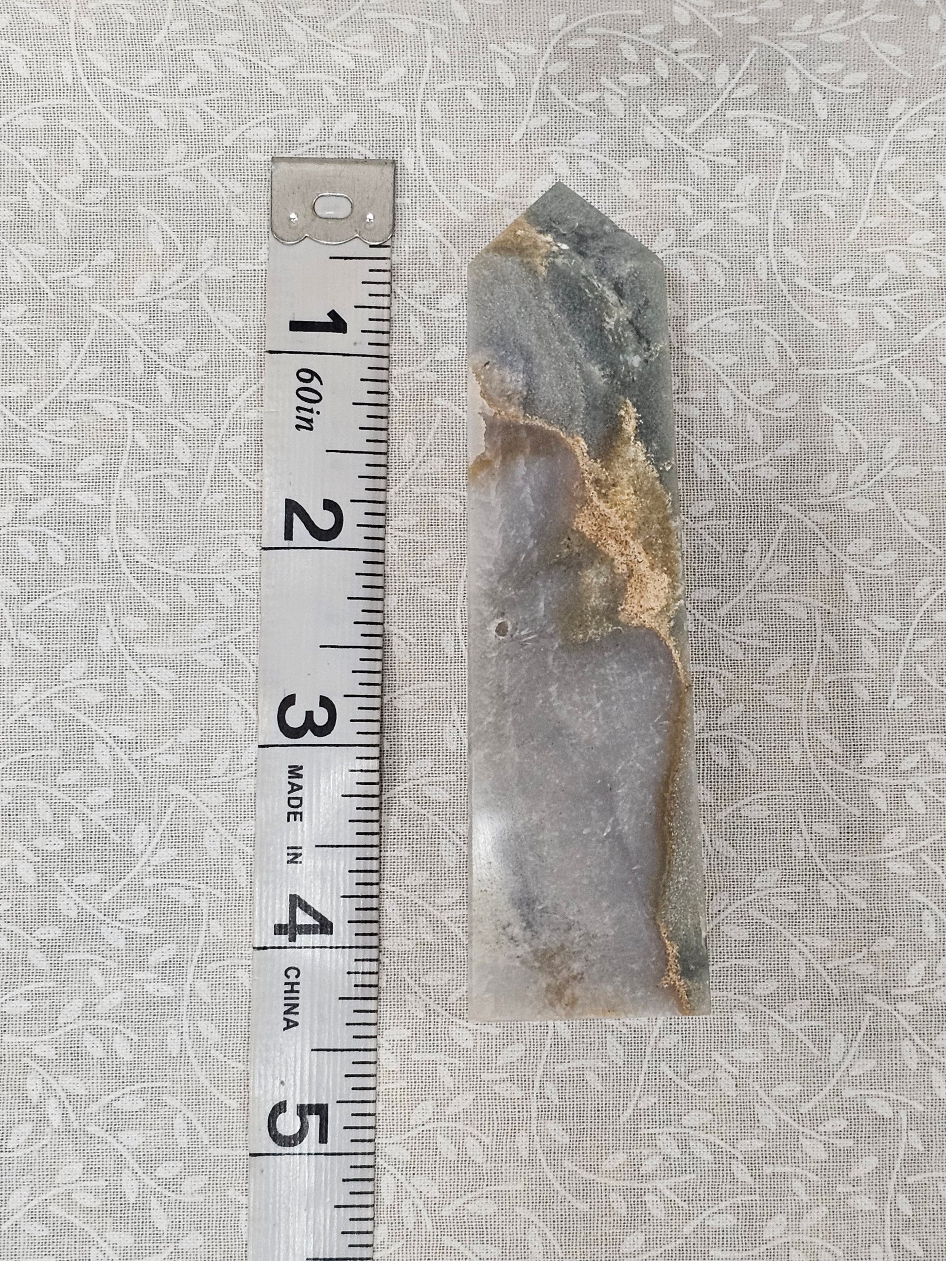 Orca Agate Crystal Tower