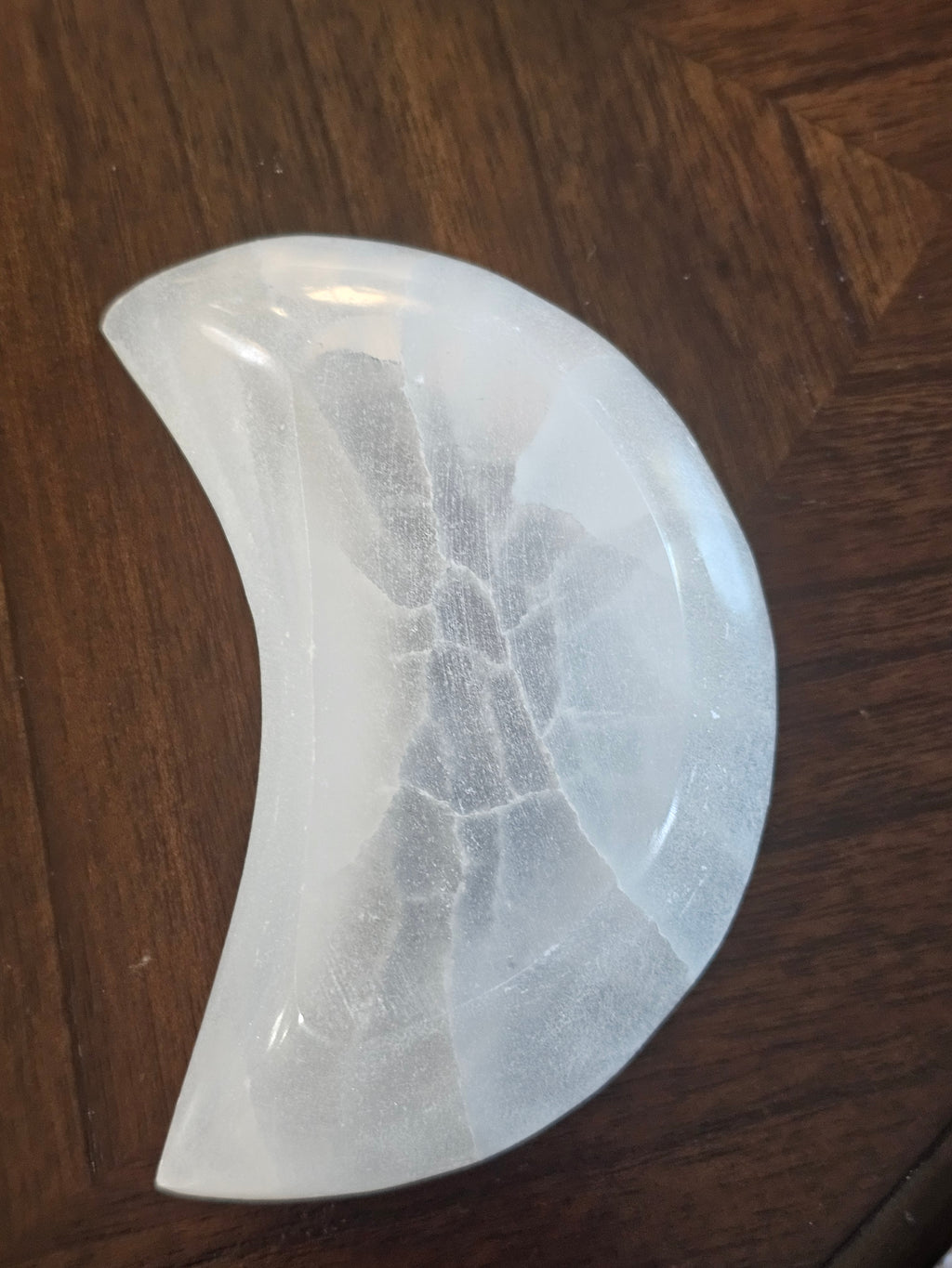 Selenite Crystal Moon Bowl