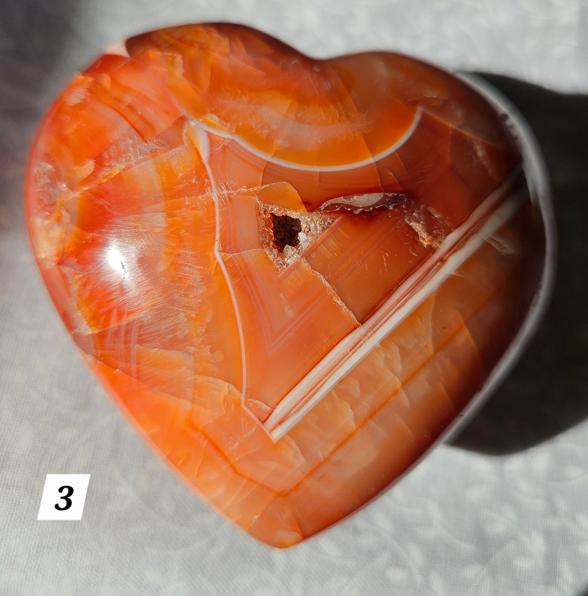 Carnelian Crystal Heart