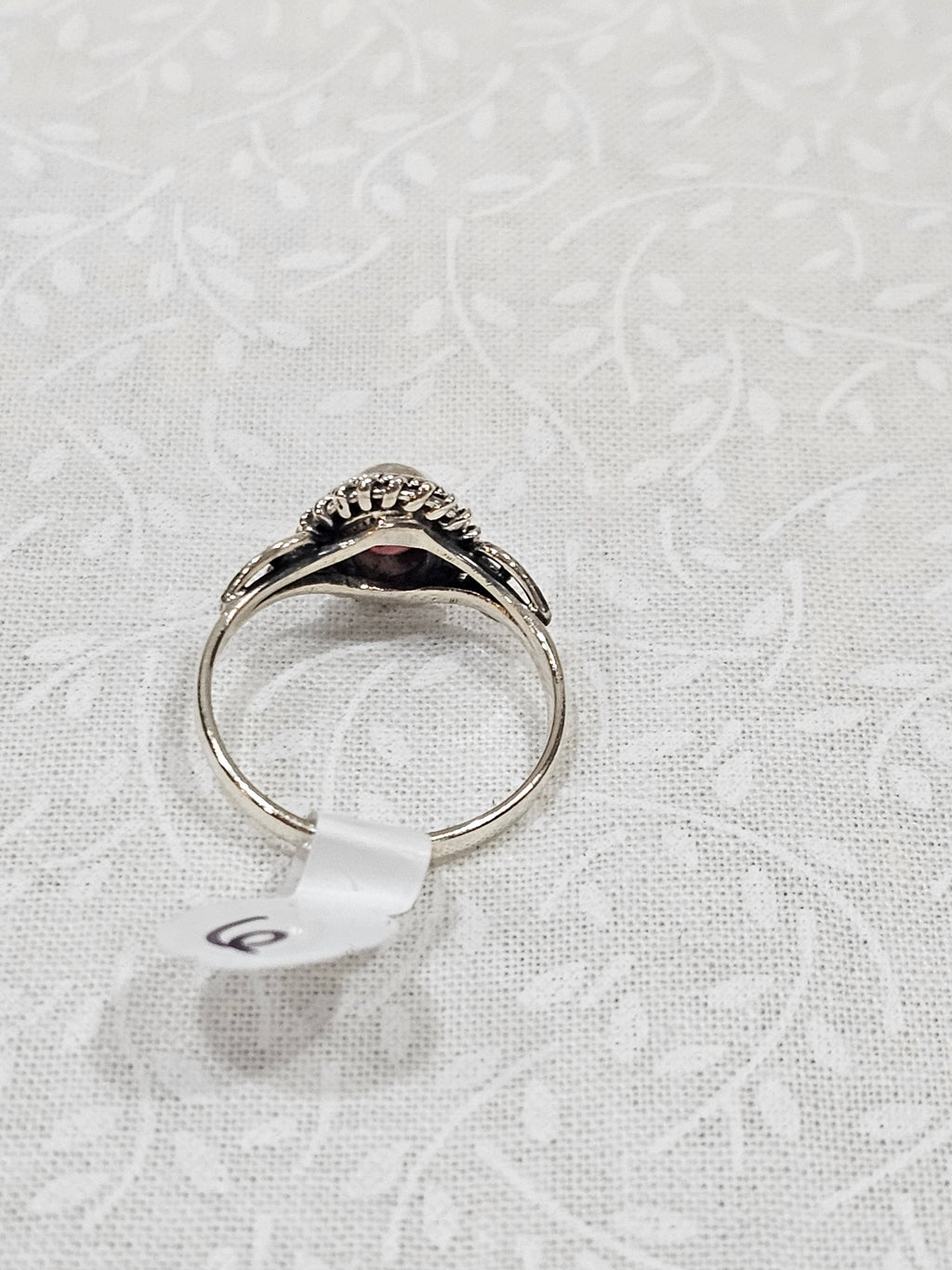 Sterling Silver Garnet Gemstone Ring 6