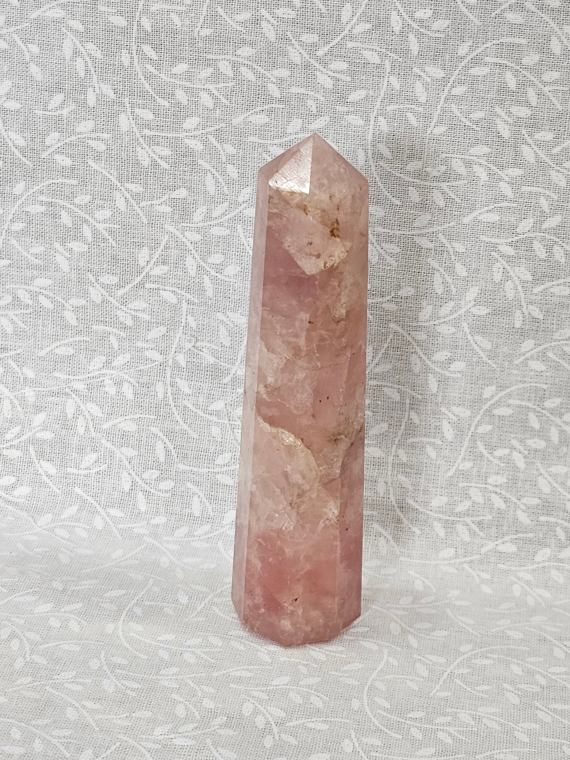 Rose Quartz Crystal Tower