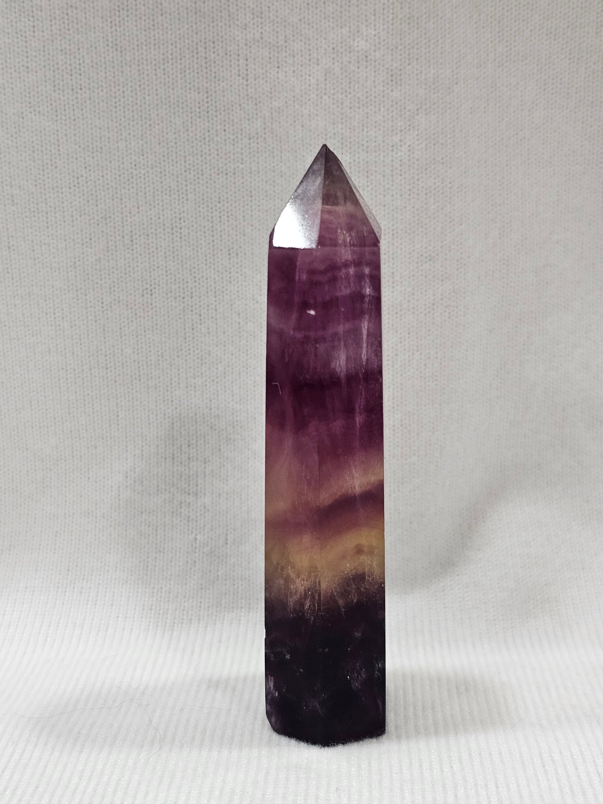Rainbow Fluorite Crystal Tower Approximately 3.5" Tall