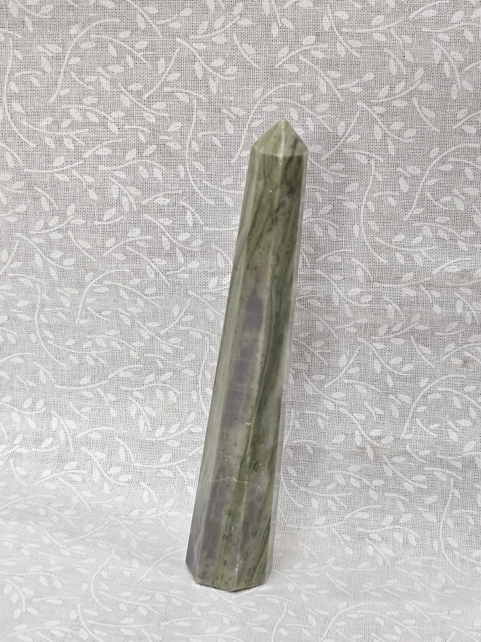 Serpentine Crystal Tower