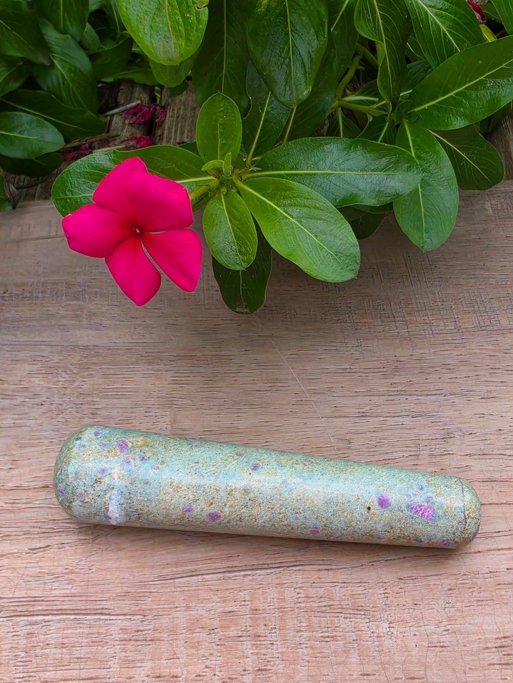 Ruby in Fuchsite Massage Wand