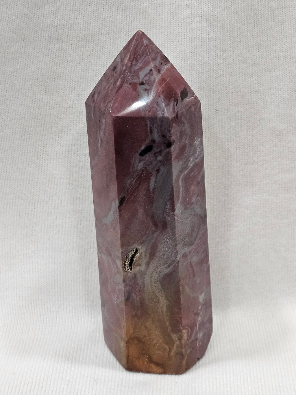 Ocean Jasper Crystal Tower - Natural Polished Stone Point