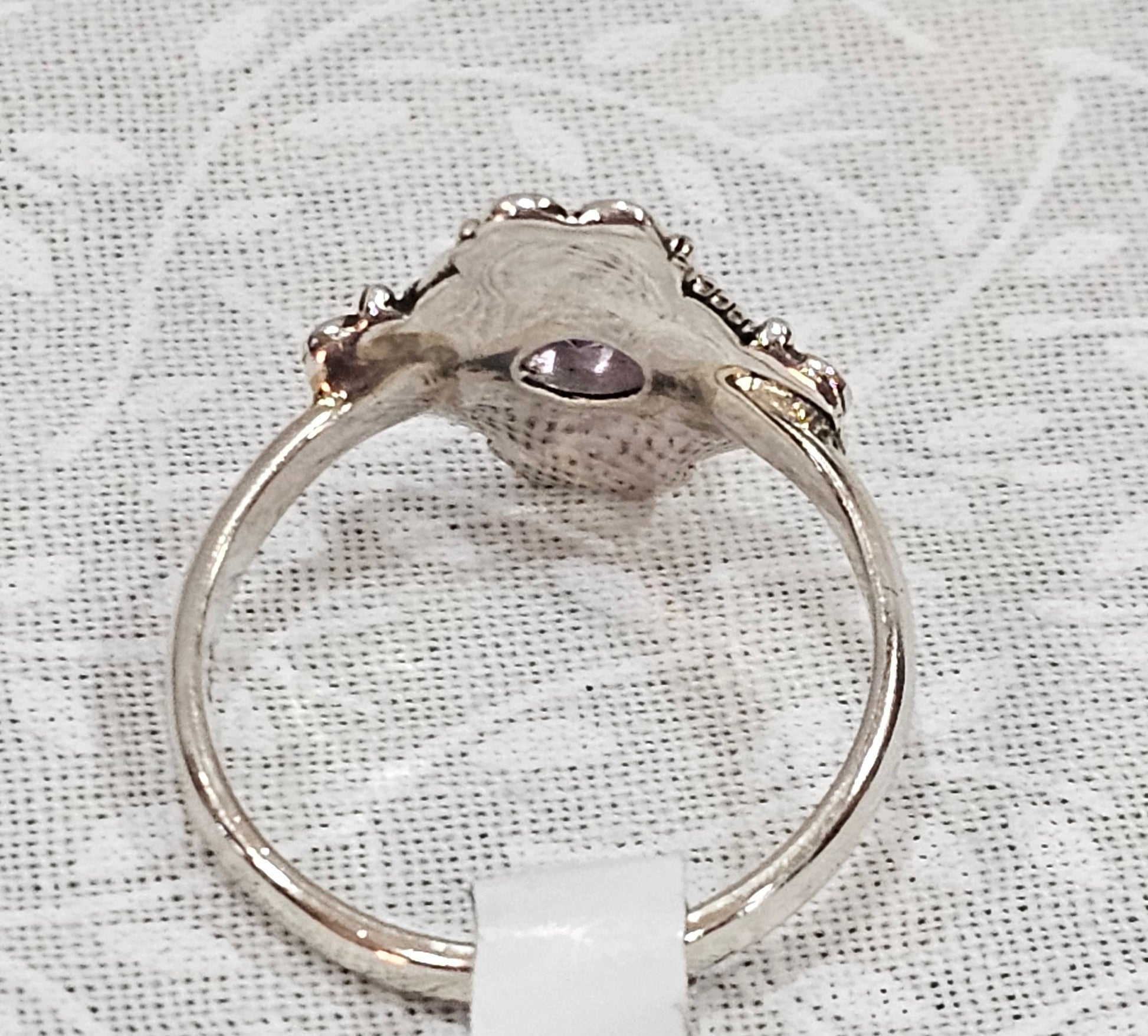 Sterling Silver Amethyst Gemstone Ring 7