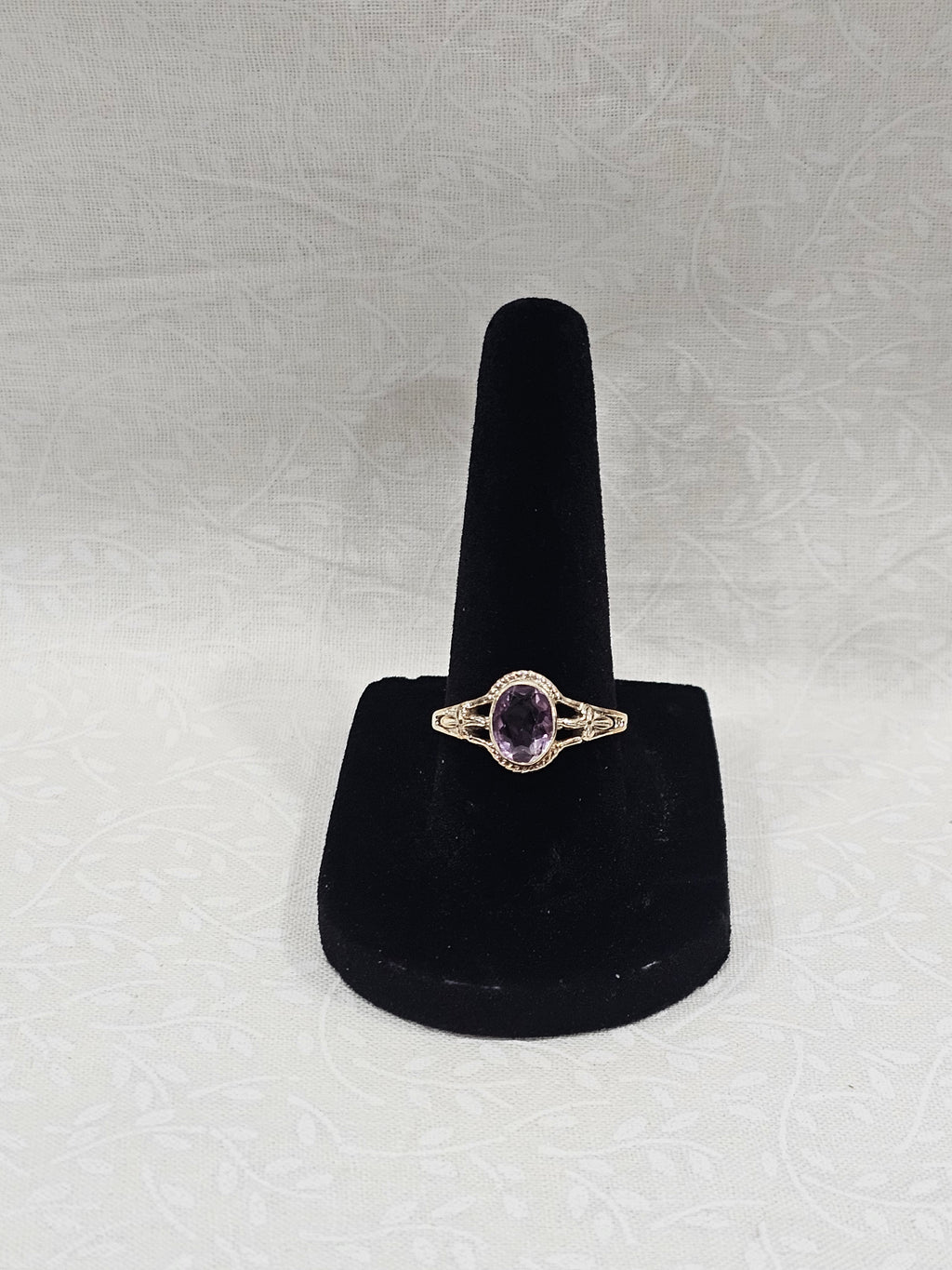 Sterling Silver Amethyst Gemstone Ring 8