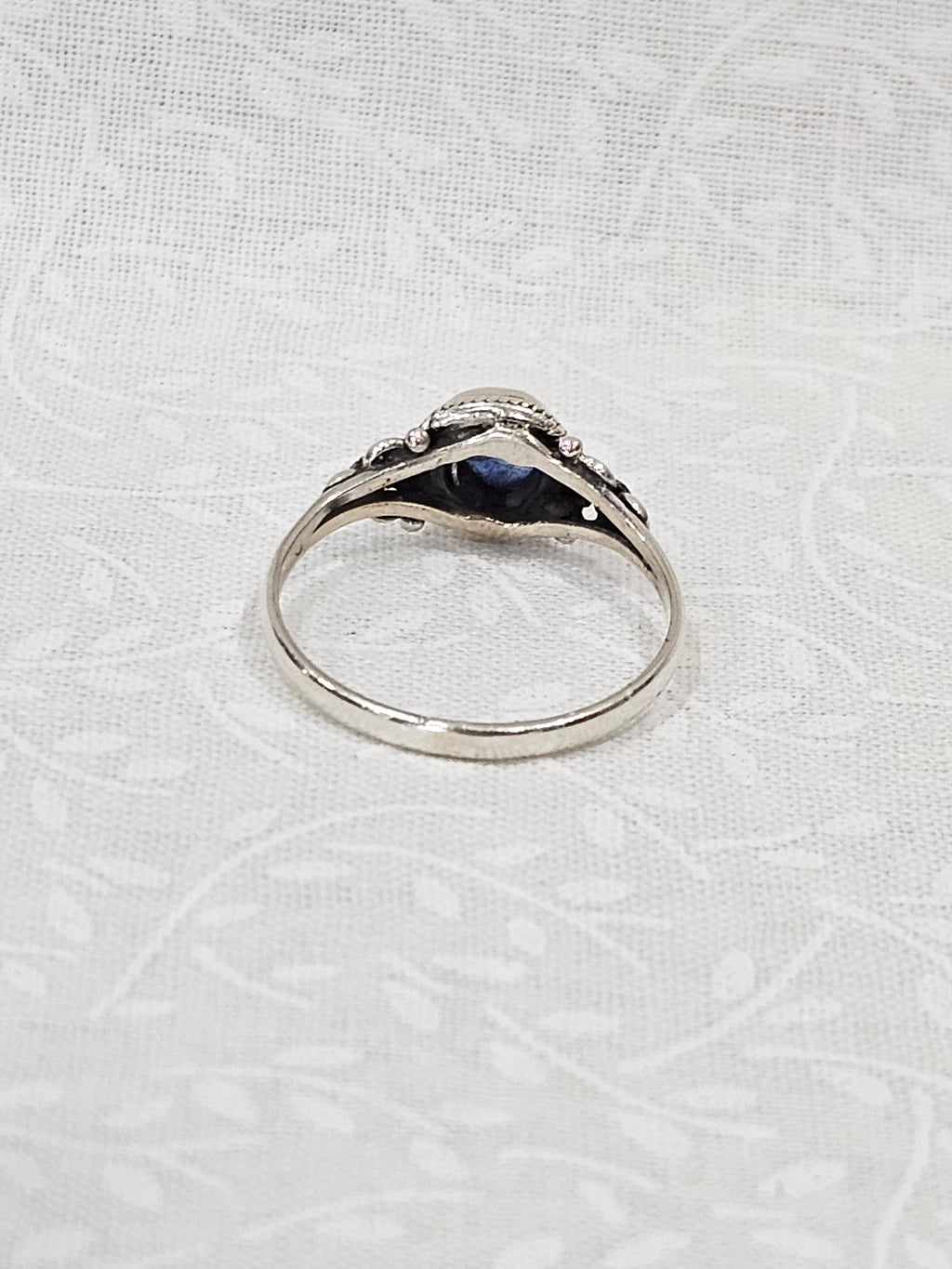 Sterling Silver Blue Kyanite Ring - Size 8.5
