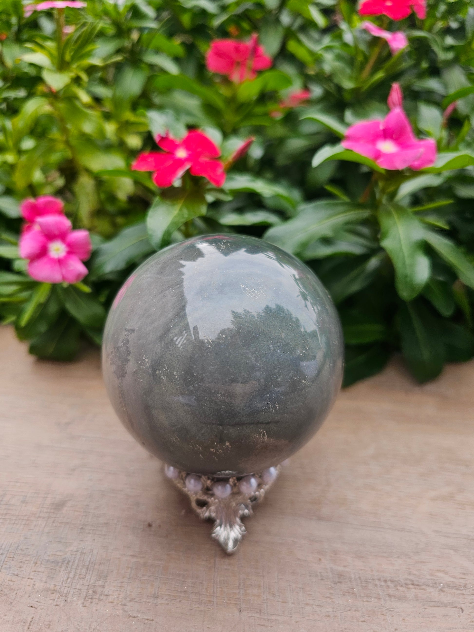 Polychrome Jasper Sphere 80mm - Premium Madagascar Desert Jasper Crystal Ball