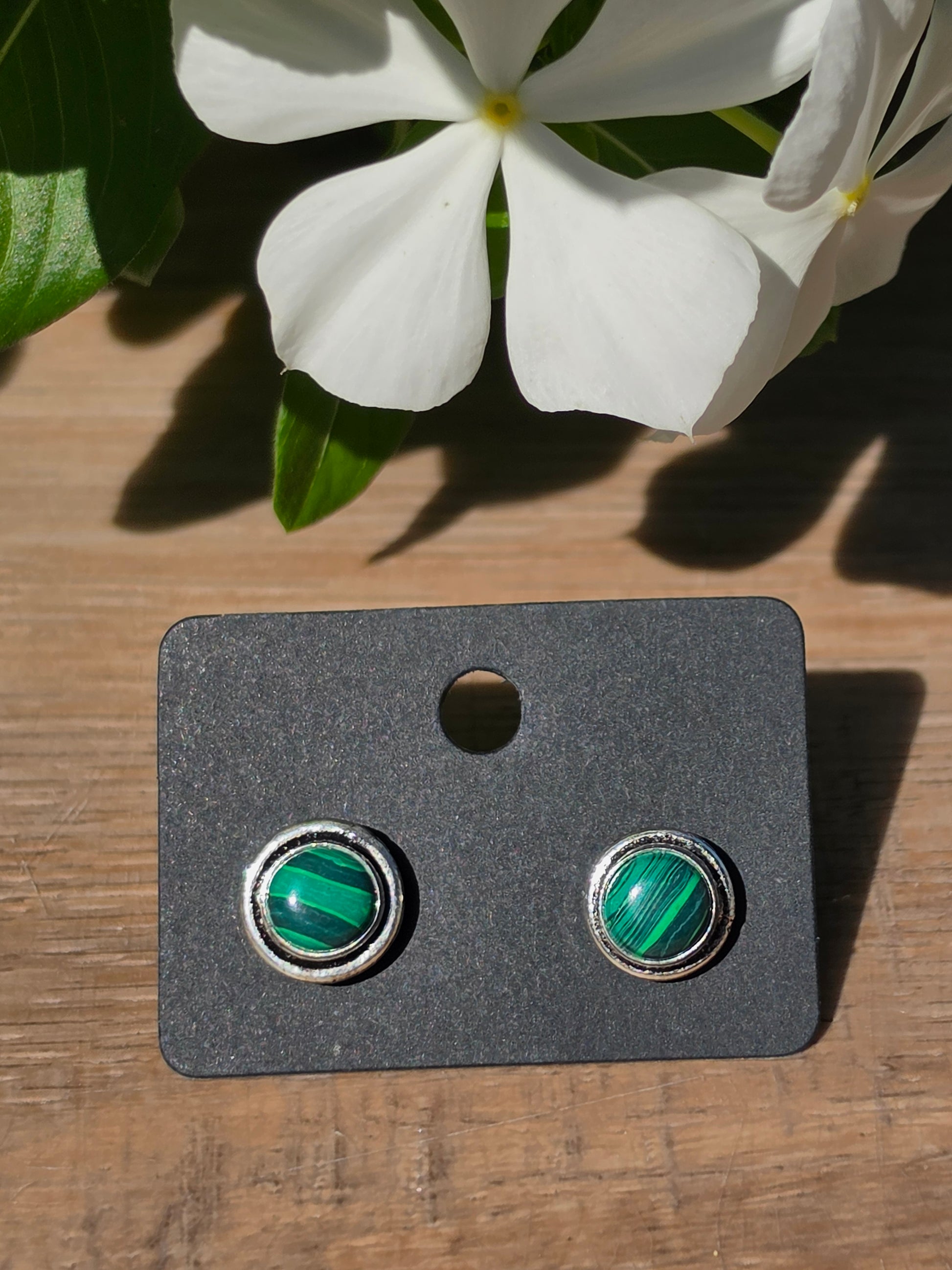 Chalcedony Sterling Silver Stud Earrings