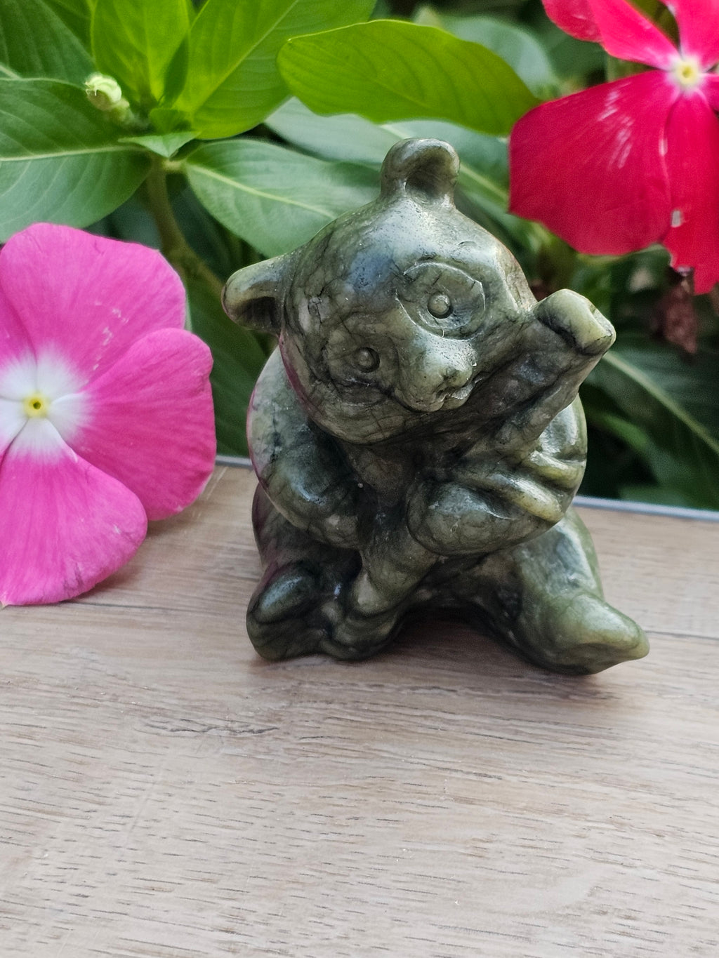 Serpentine Crystal Bear