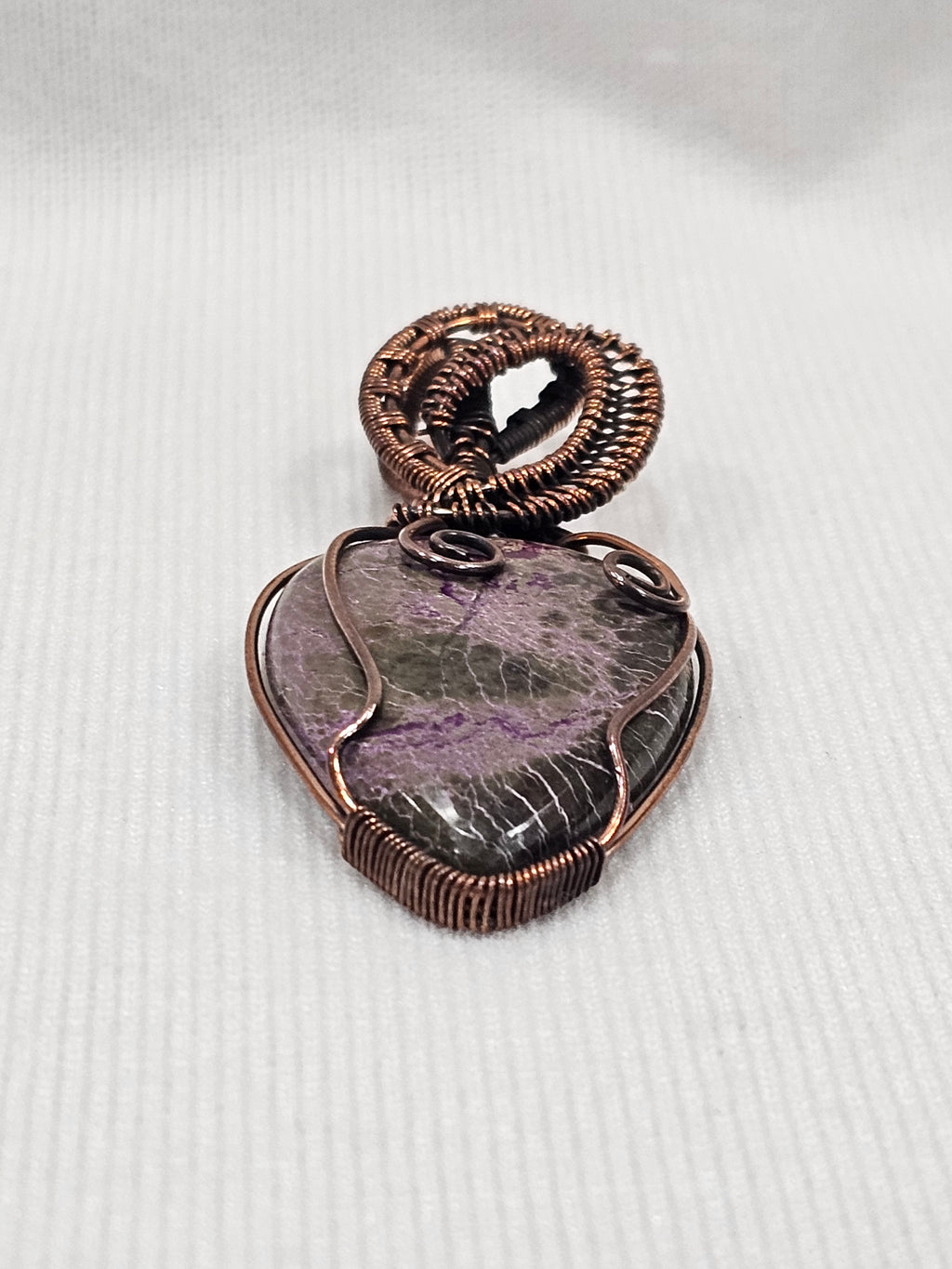 Purpurlite Pendant - Natural Purple Stone Sterling Silver