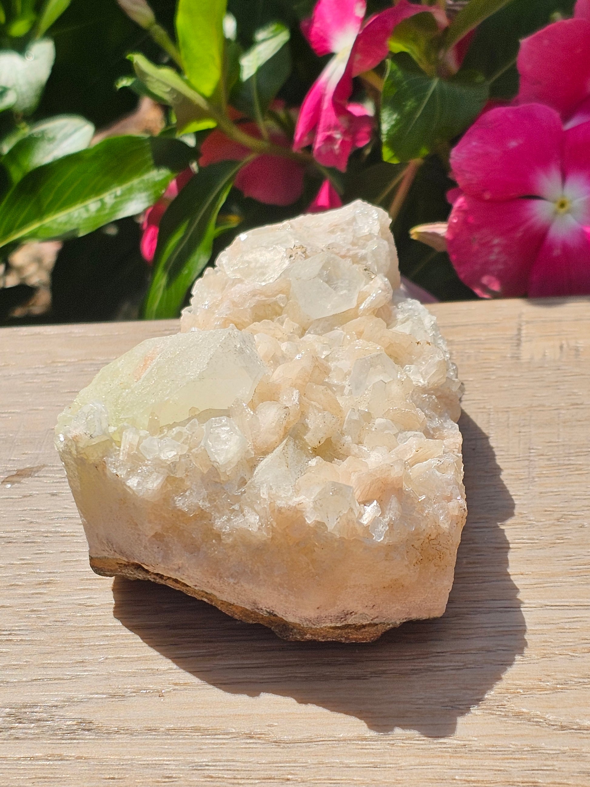 Peach Apophyllite Raw Crystal Cluster