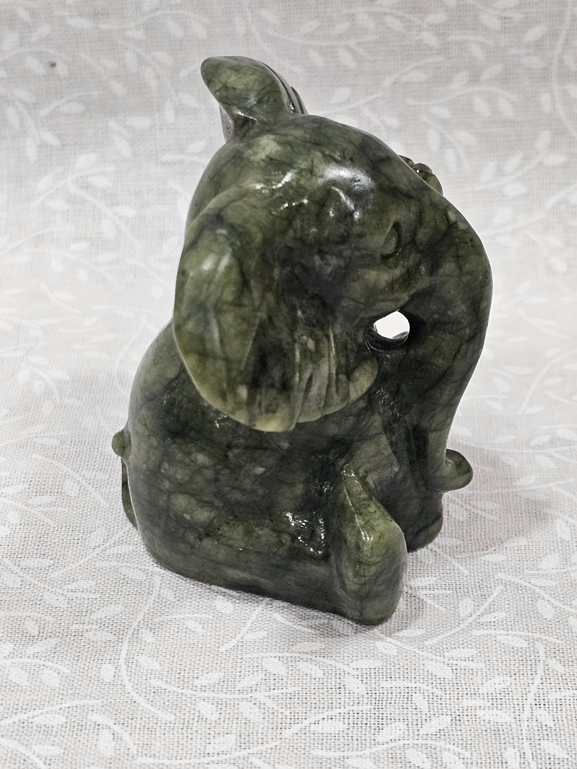 Serpentine Crystal Elephant