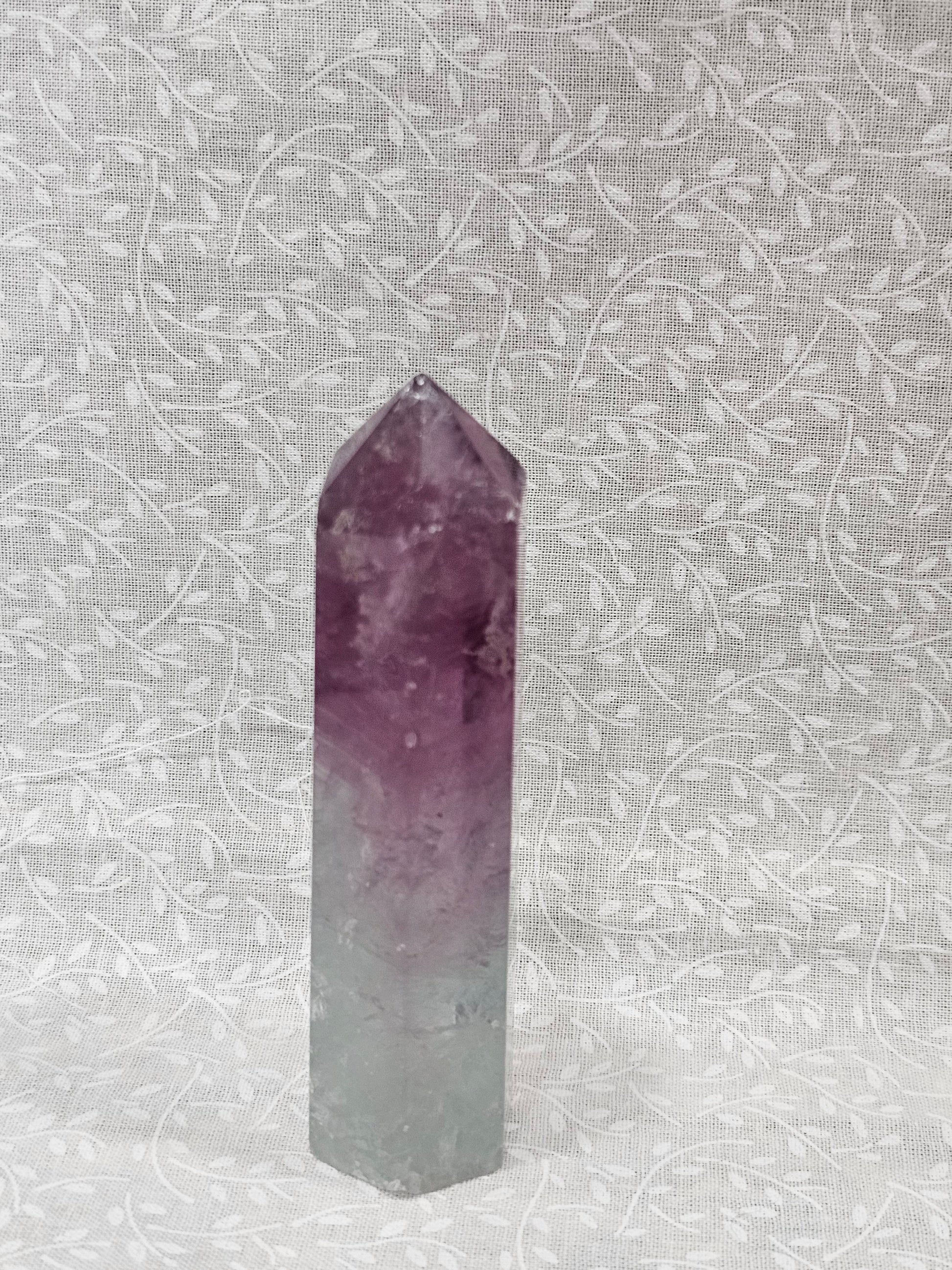 Rainbow Fluorite Crystal Tower