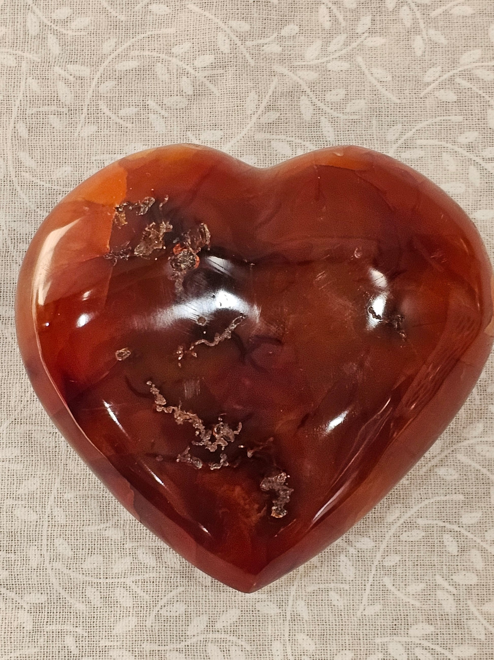 Carnelian Crystal Heart