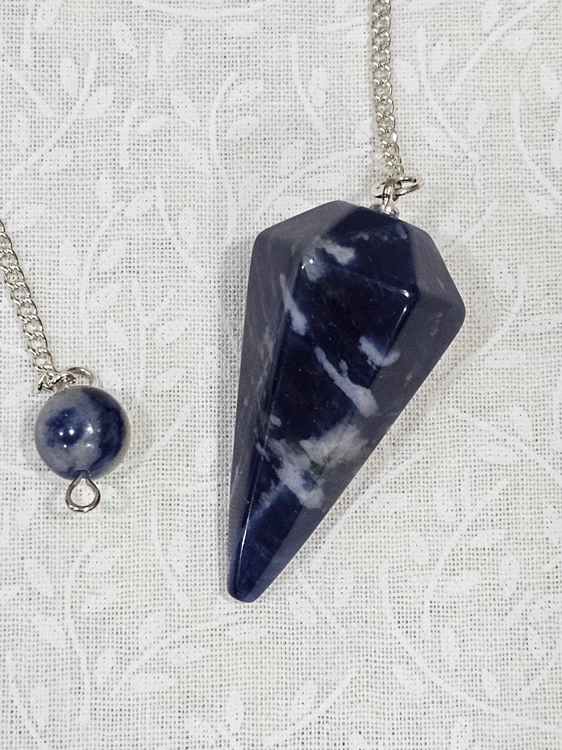 Sodalite Crystal Pendulum