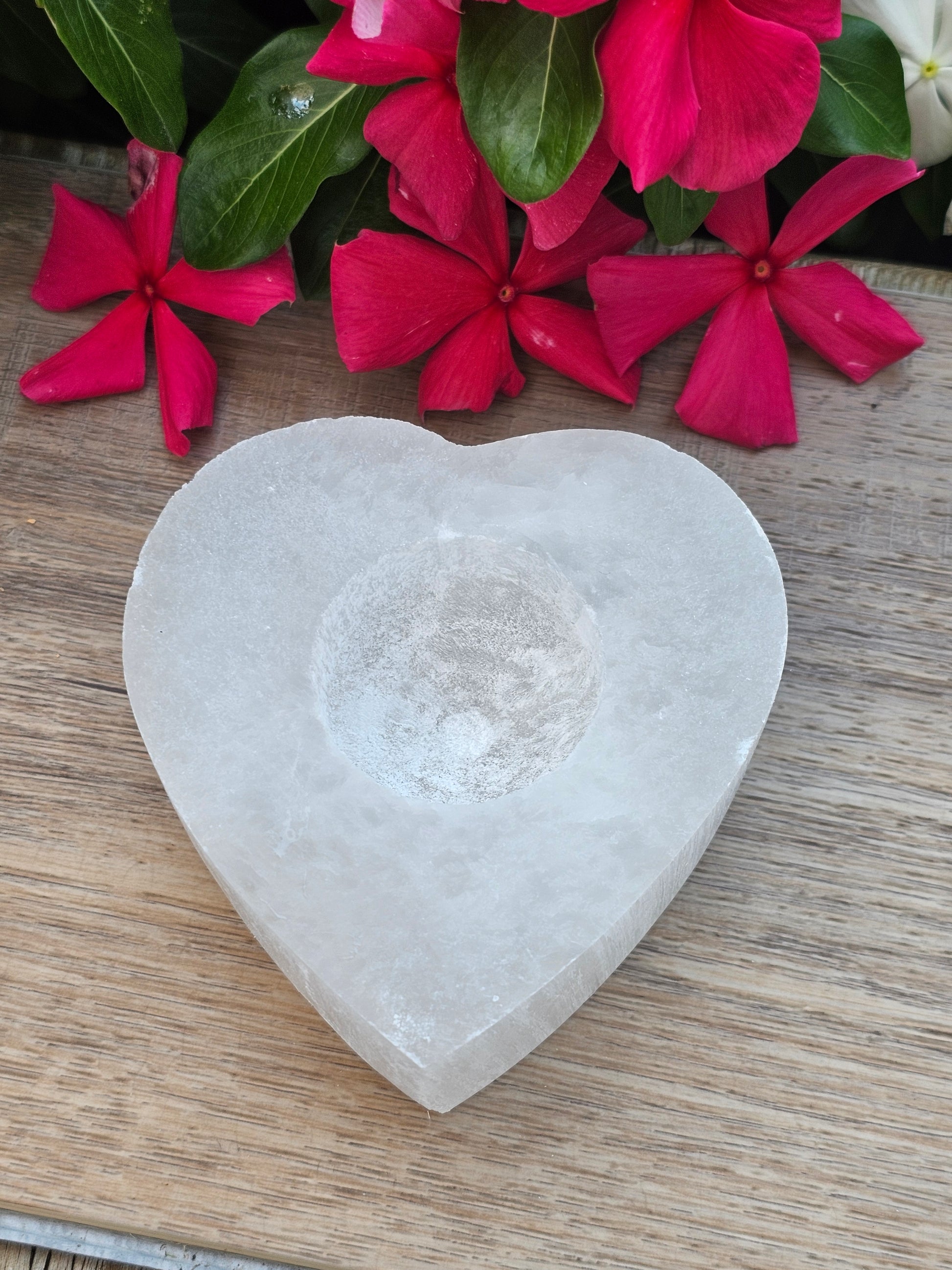 Selenite Crystal Candle Holder