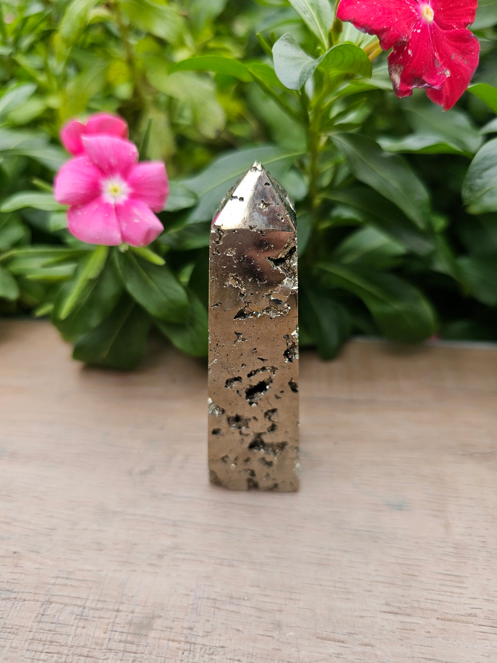Pyrite Crystal Tower - 3.3 Inch Polished Point