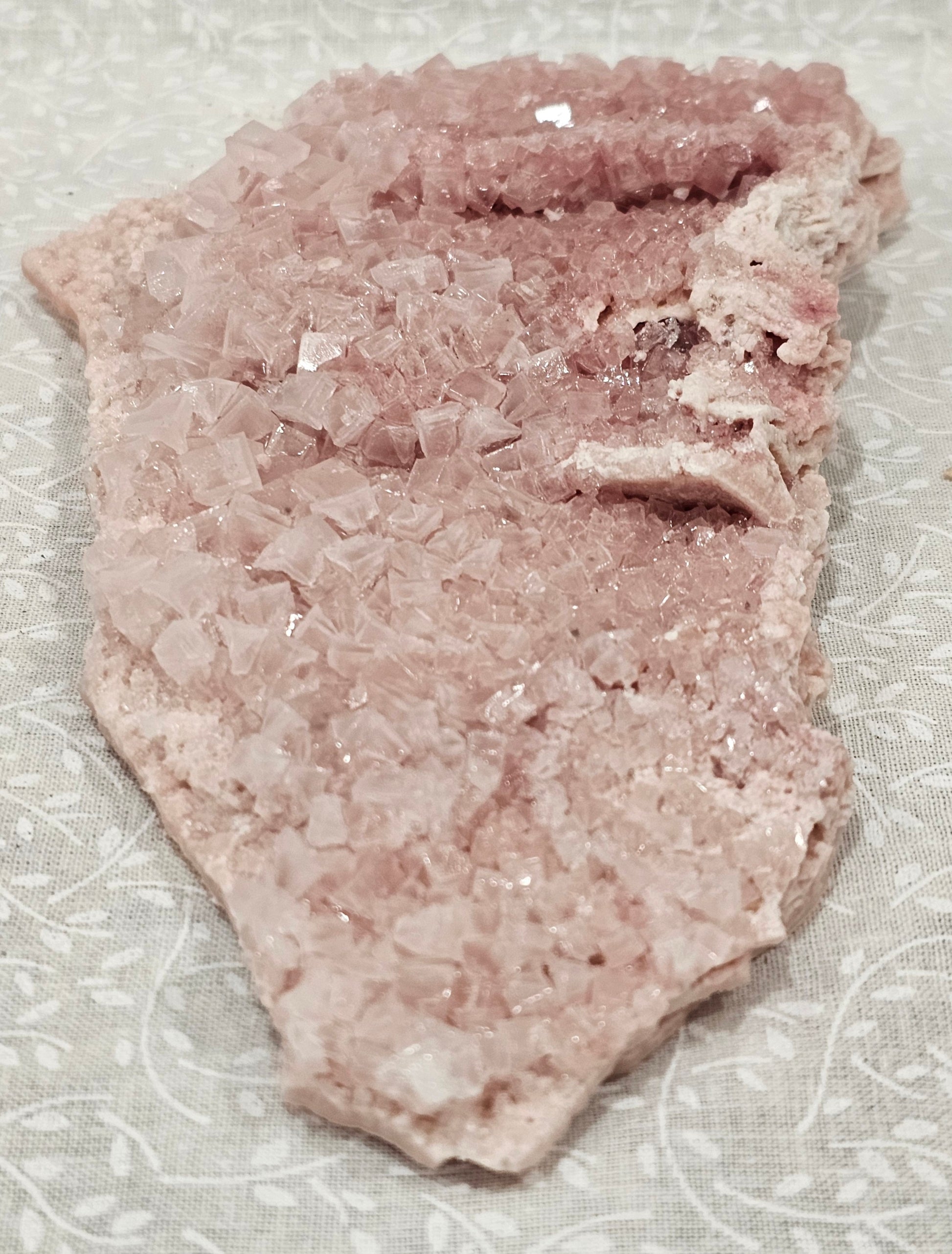 Pink Halite Raw Crystal Cluster