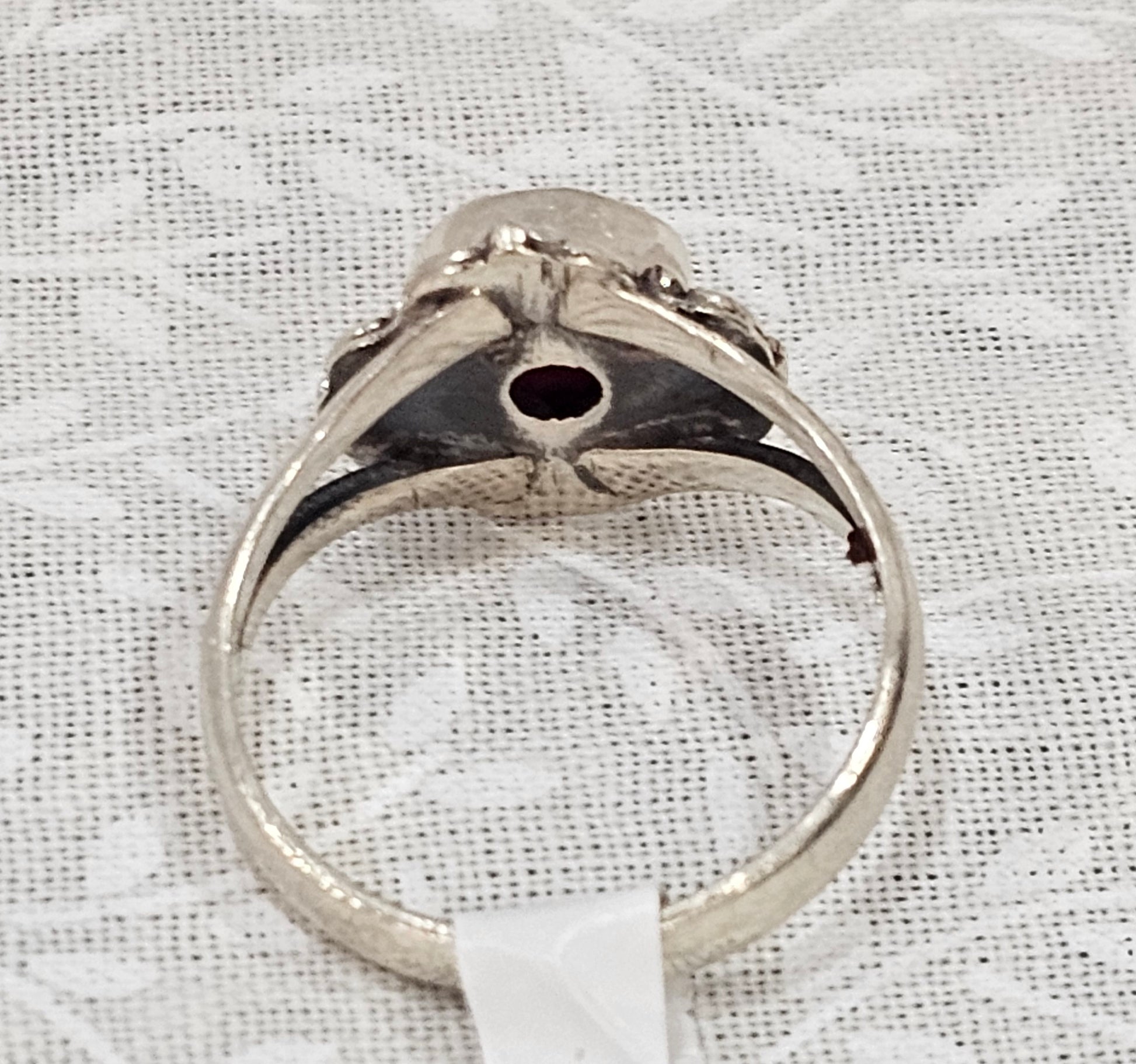 Sterling Silver Ruby Gemstone Ring 7