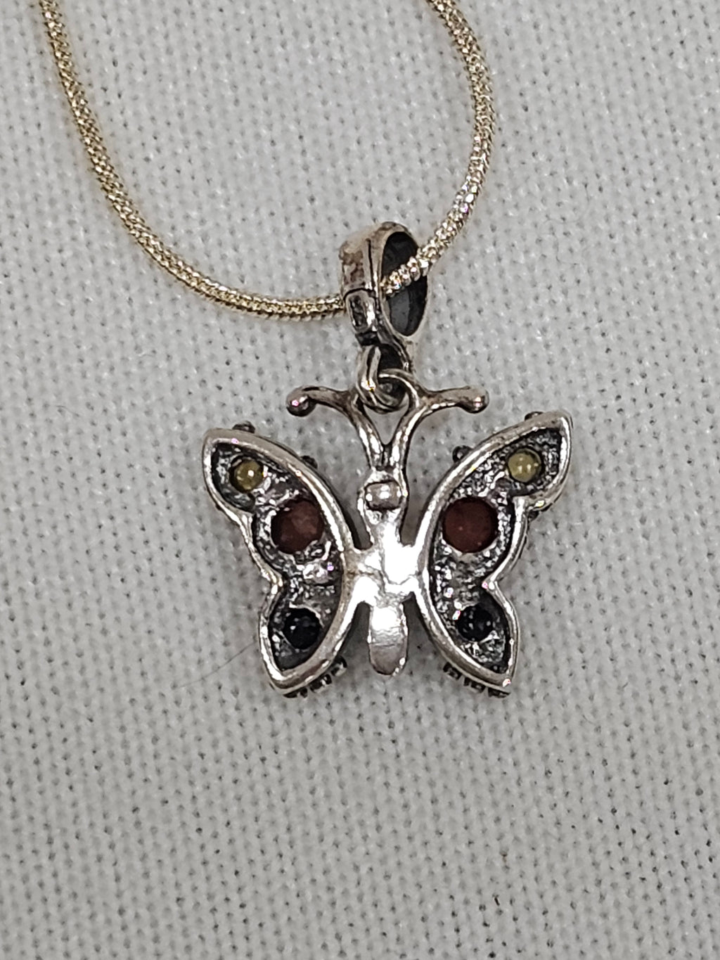 Baltic Amber Butterfly Necklace