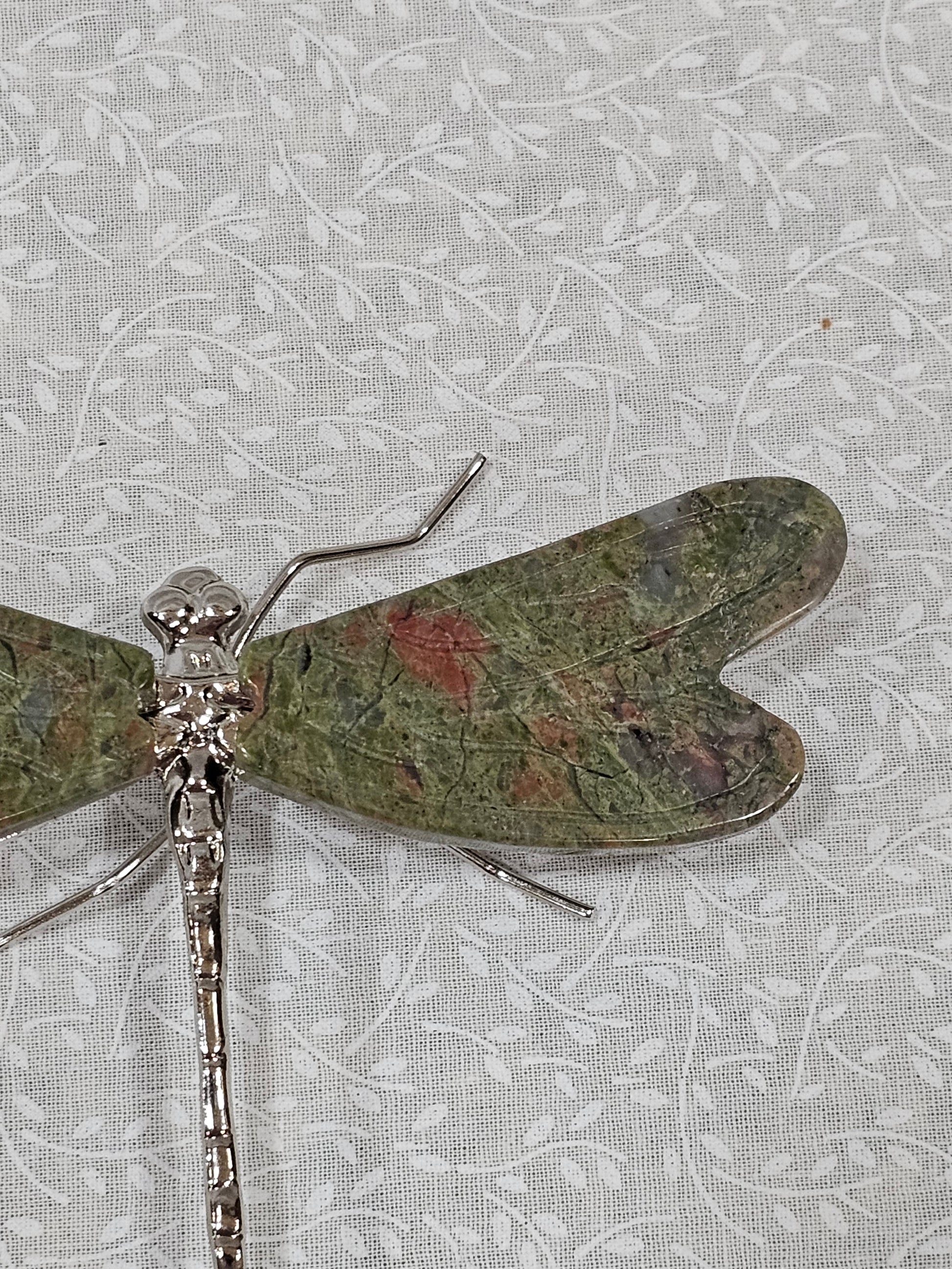 Ruby Zoisite Crystal Dragonfly