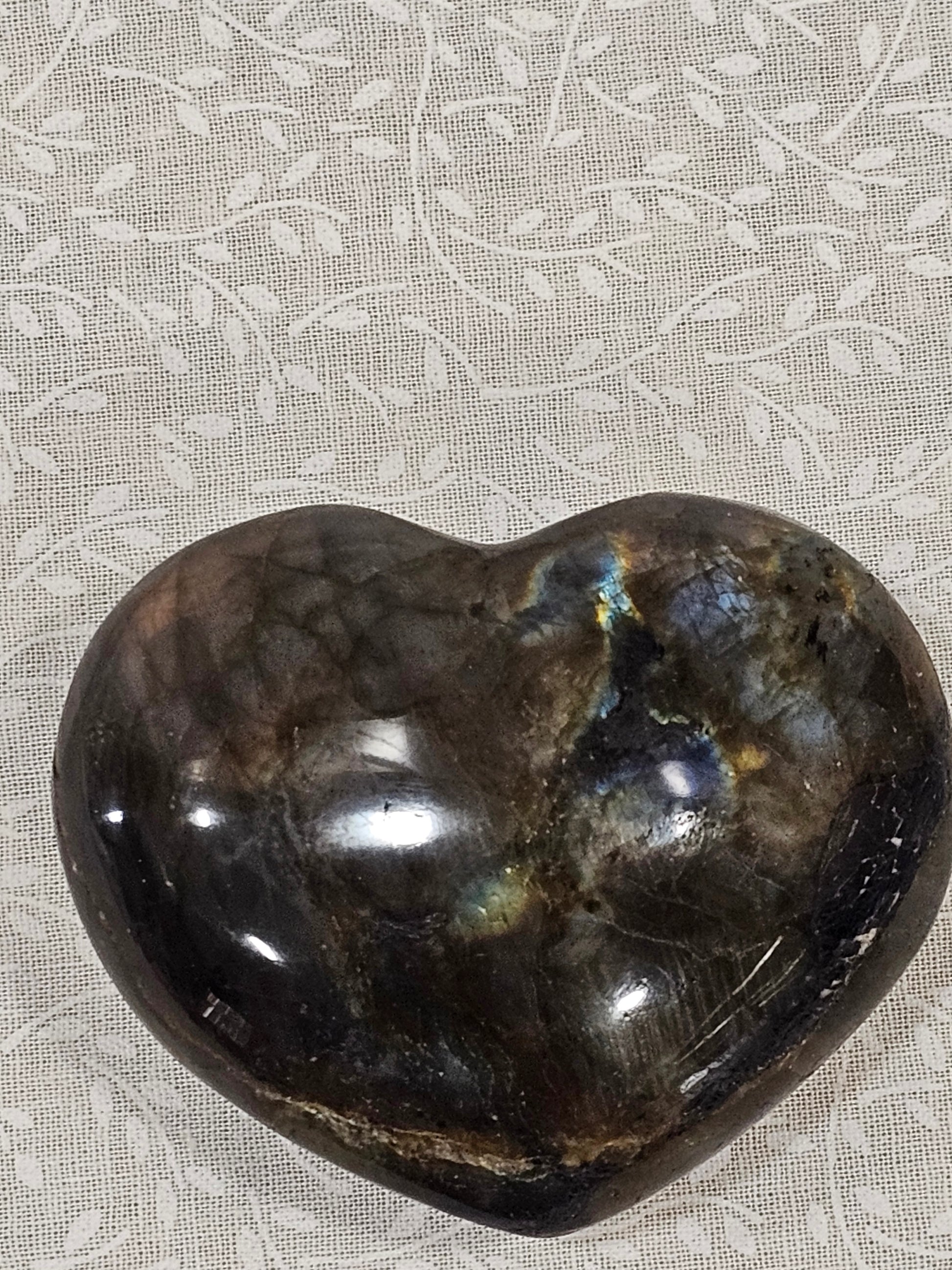 Labradorite Crystal Heart