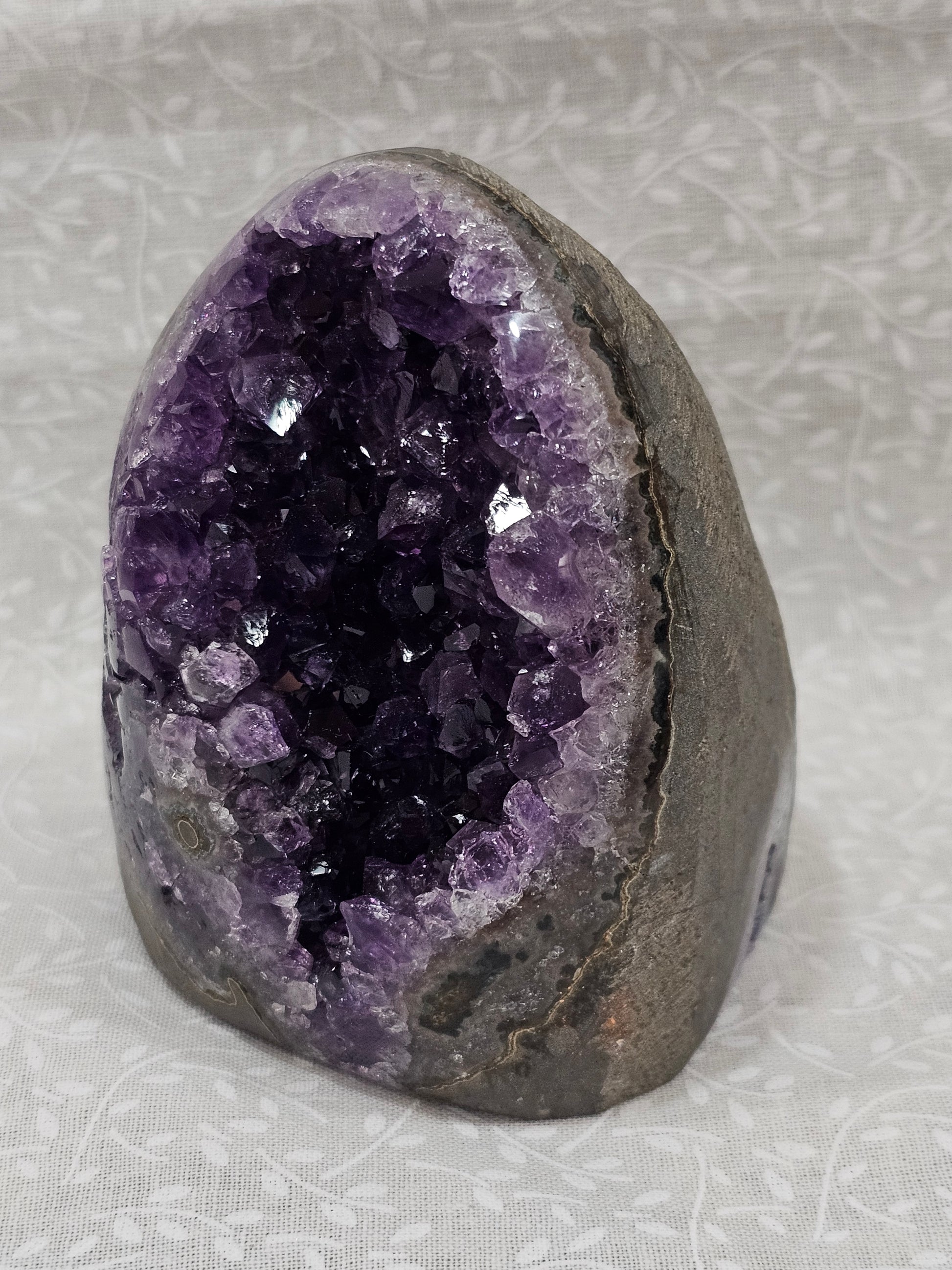 Amethyst Raw Crystal Cut Base