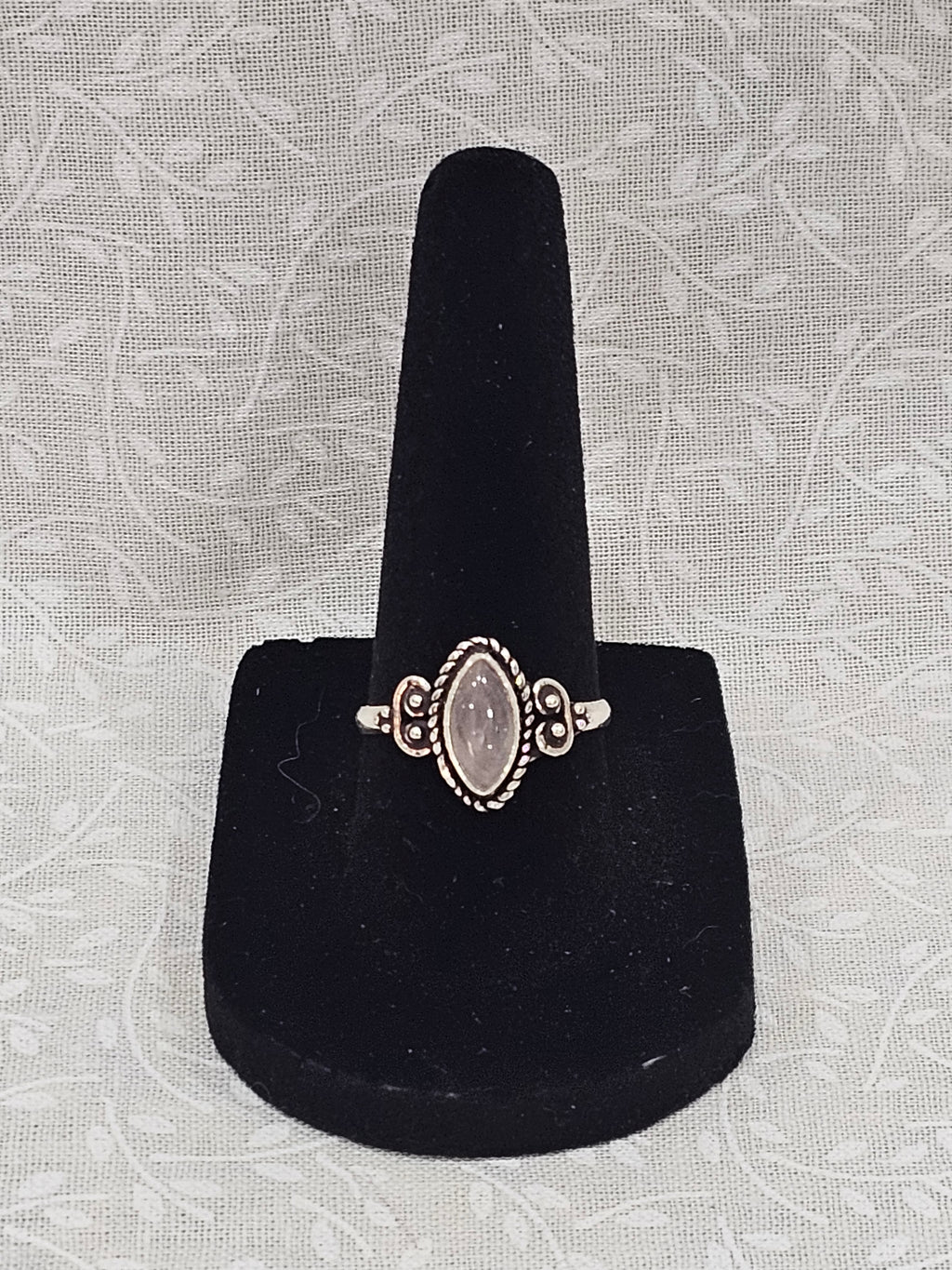 Sterling Silver Moonstone Gemstone Ring 7