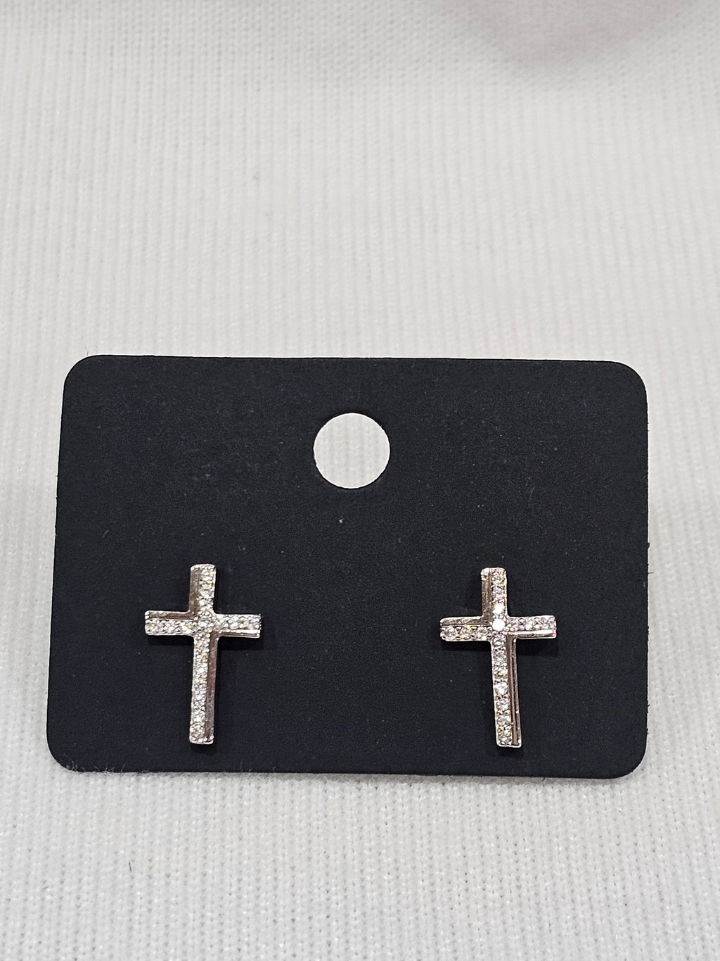 Cross Quartz Sterling Silver Earrings - Natural Gemstone