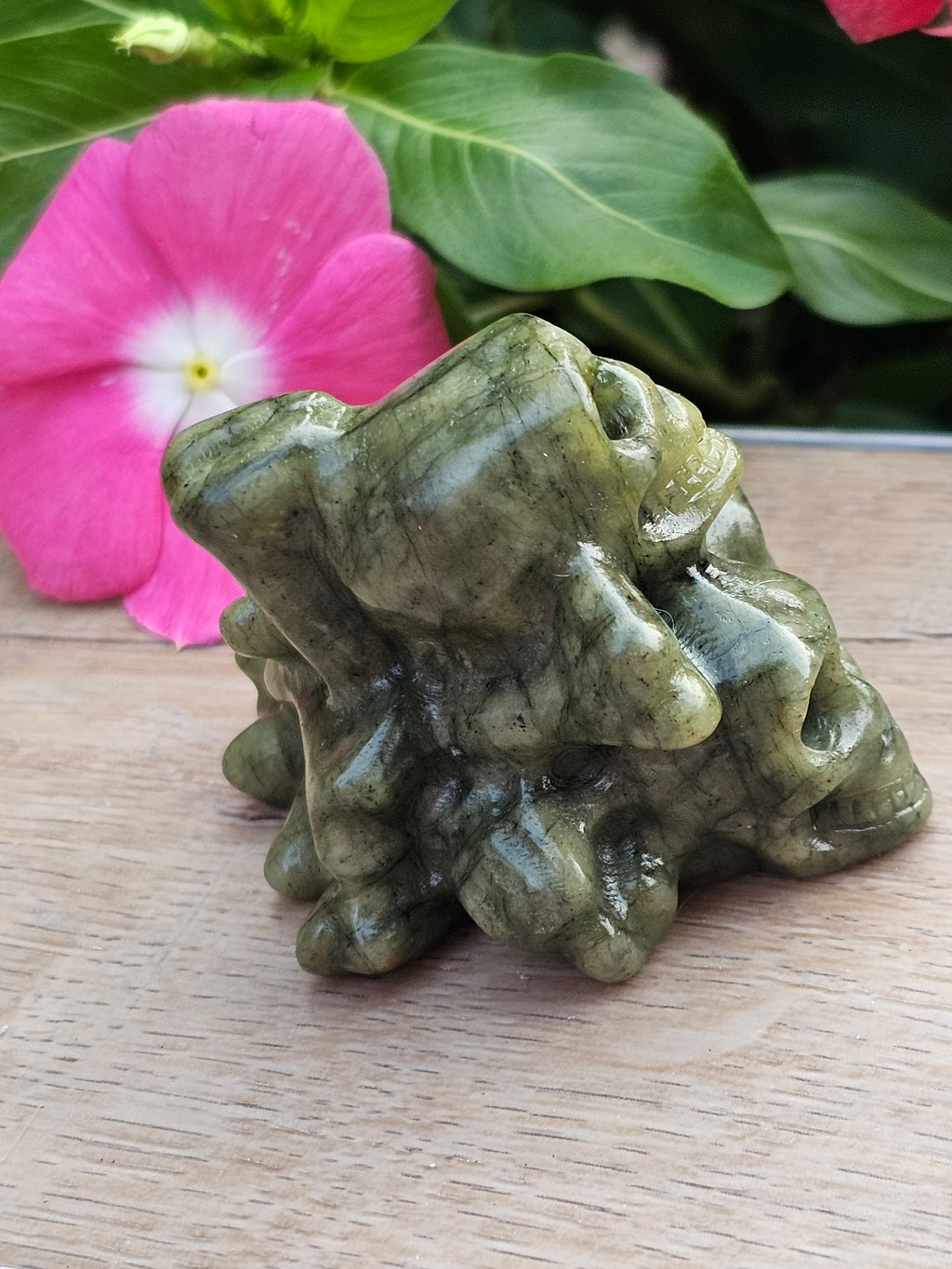 Serpentine Crystal Skulls
