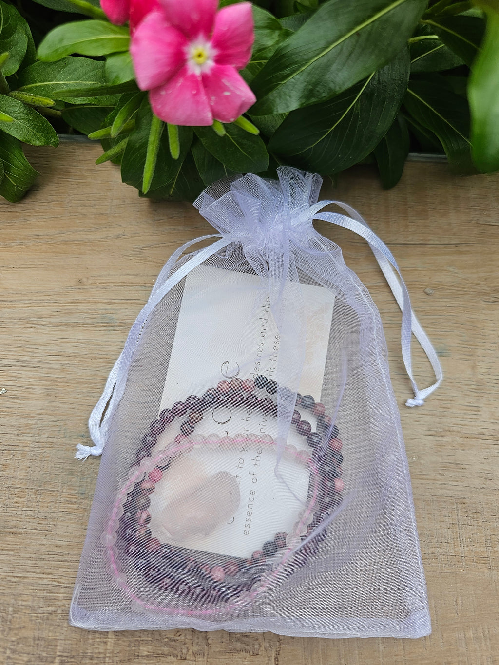 Crystal Healing Bracelets Set with Tumbler