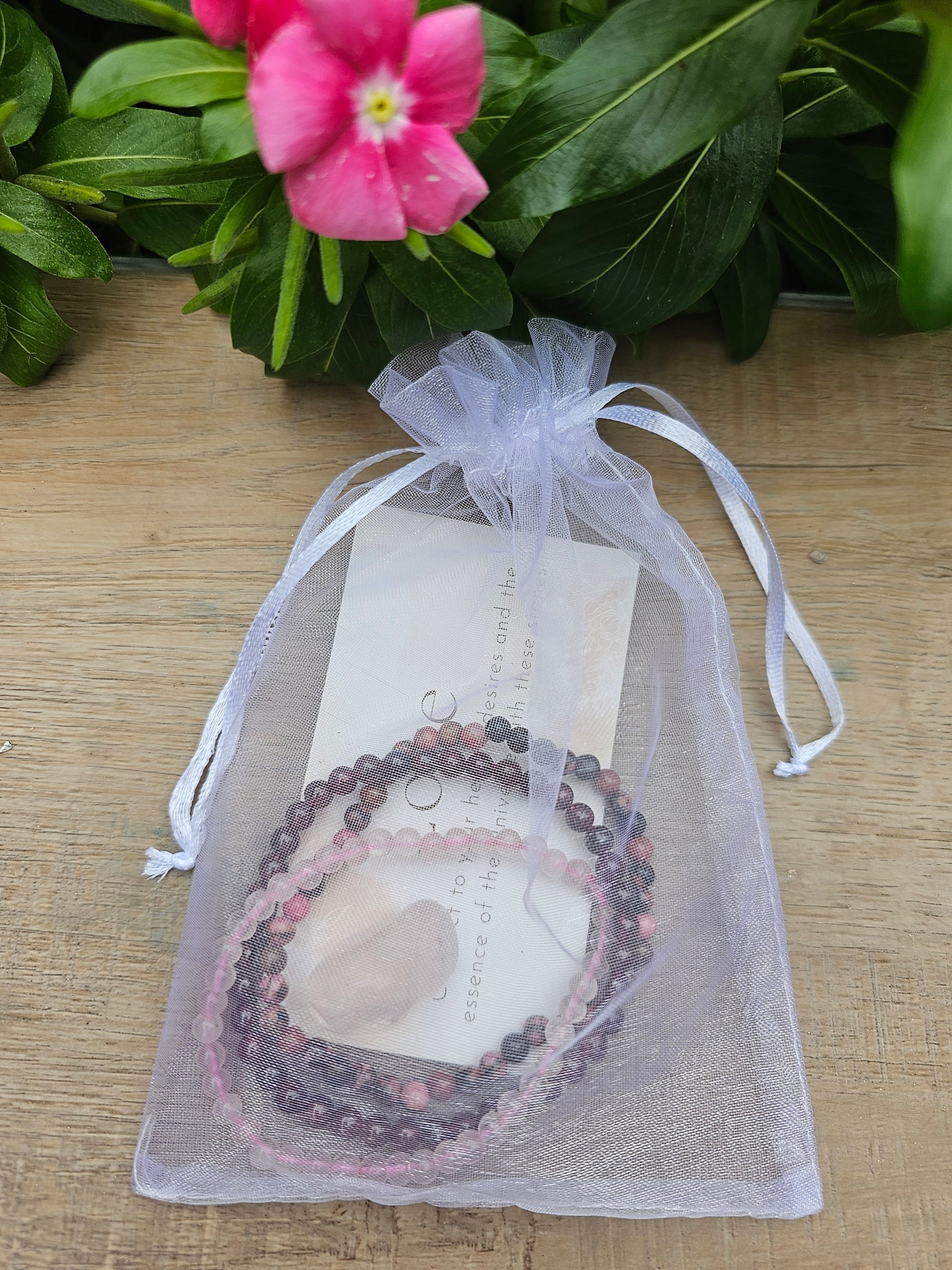 Crystal Healing Bracelets Set with Tumbler