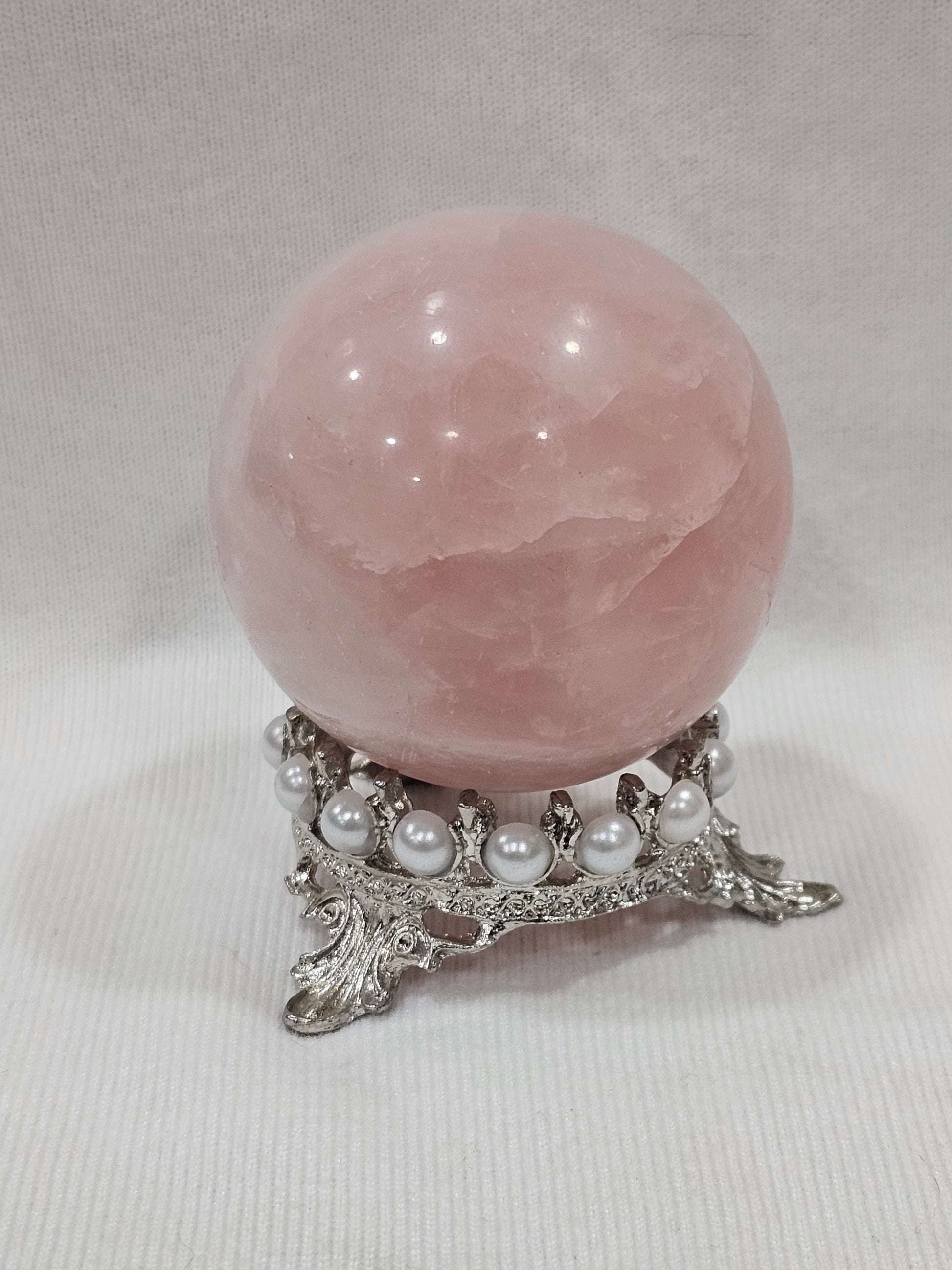 Pink Quartz Crystal Sphere 61mm