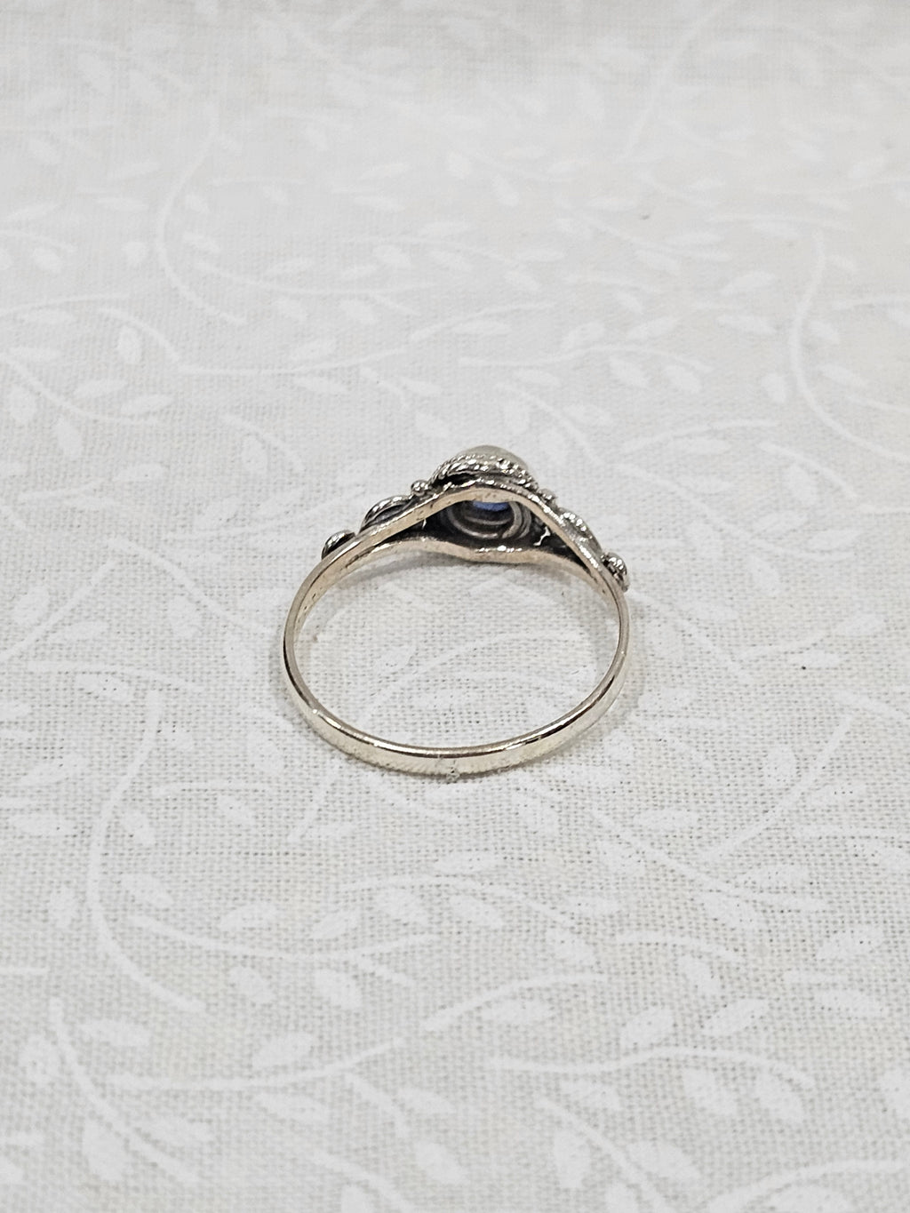 Sterling Silver Kyanite Gemstone Ring 8.5