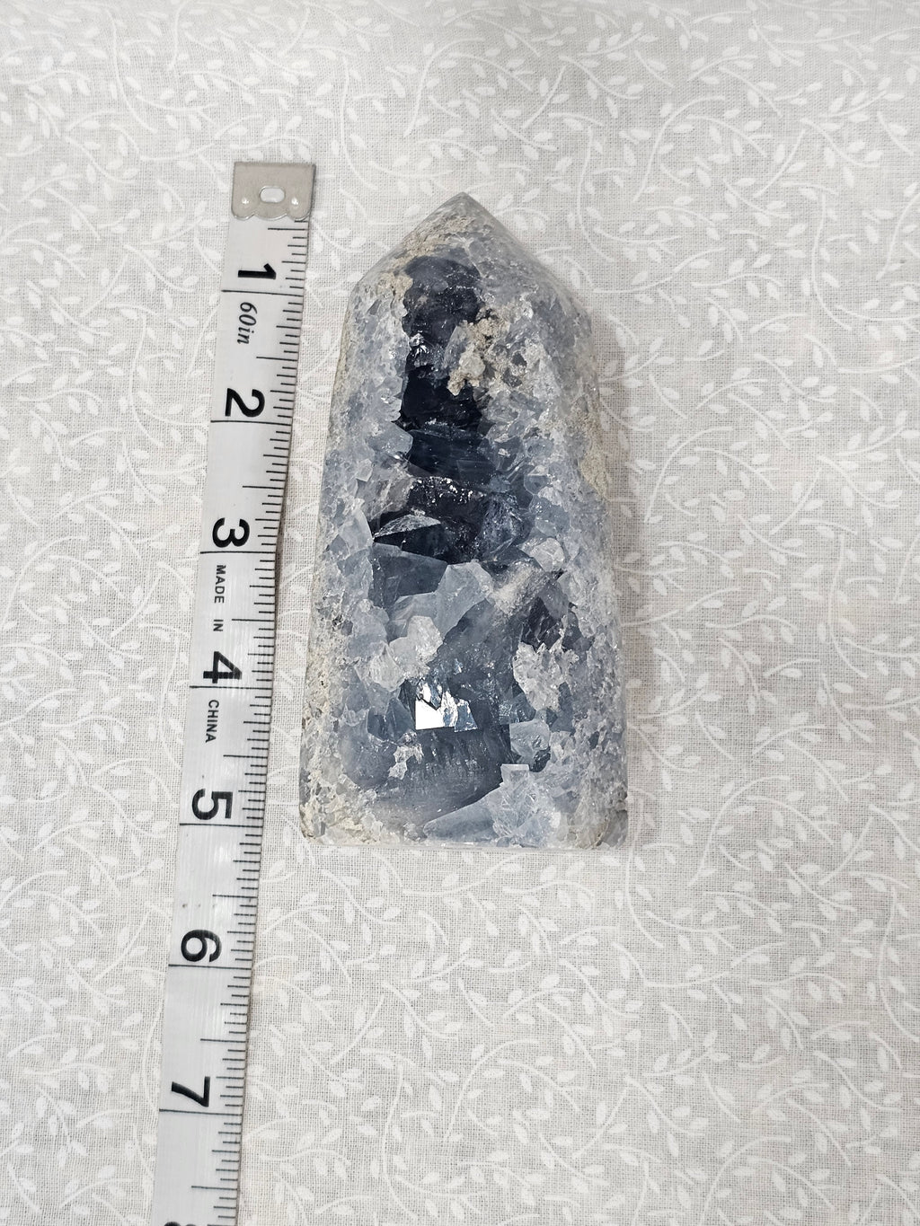 Celestite Raw Crystal Cluster Tower