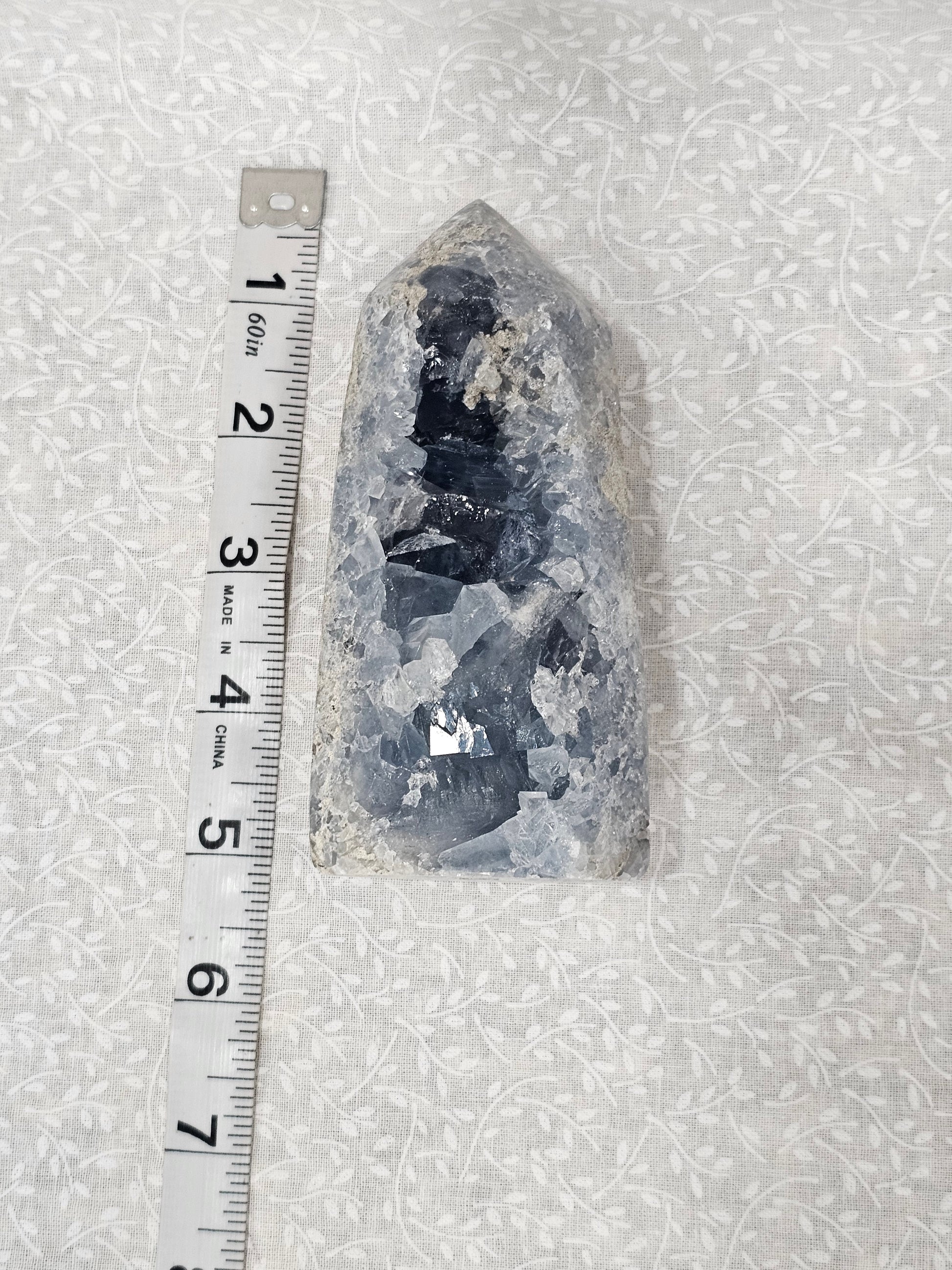 Celestite Raw Crystal Cluster Tower